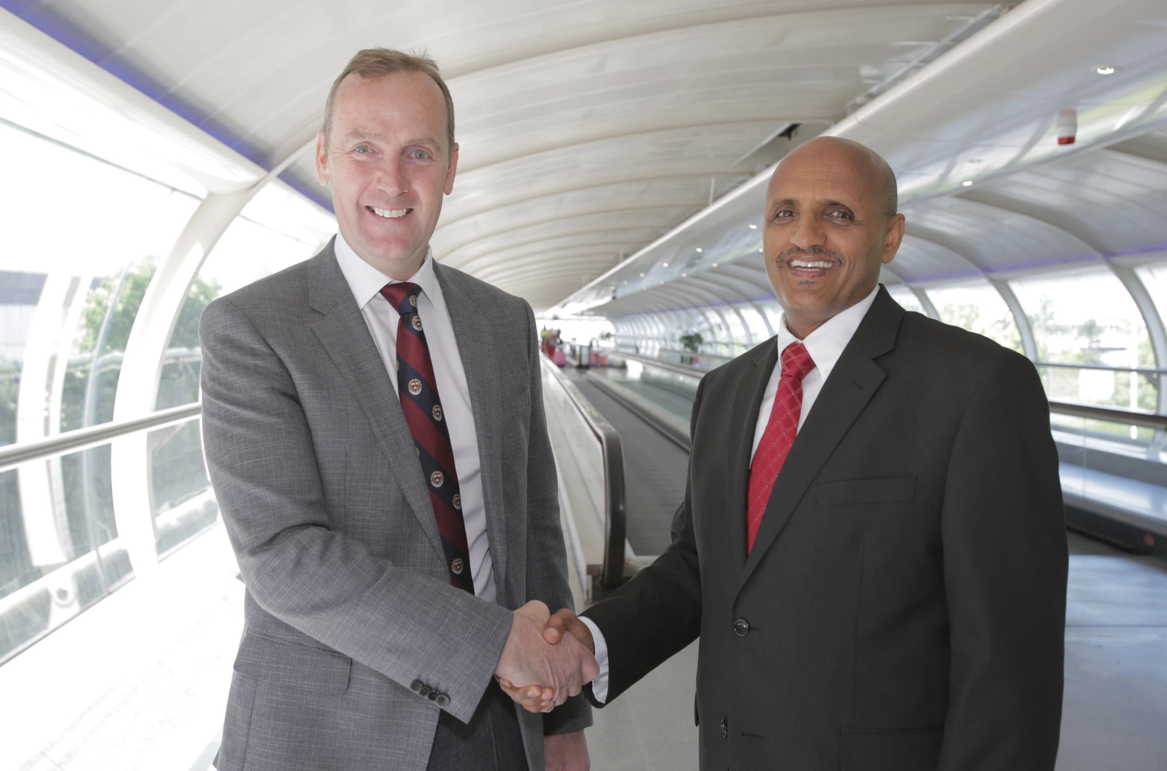 Andrew Cowan (left) and Tewolde Gebremariam