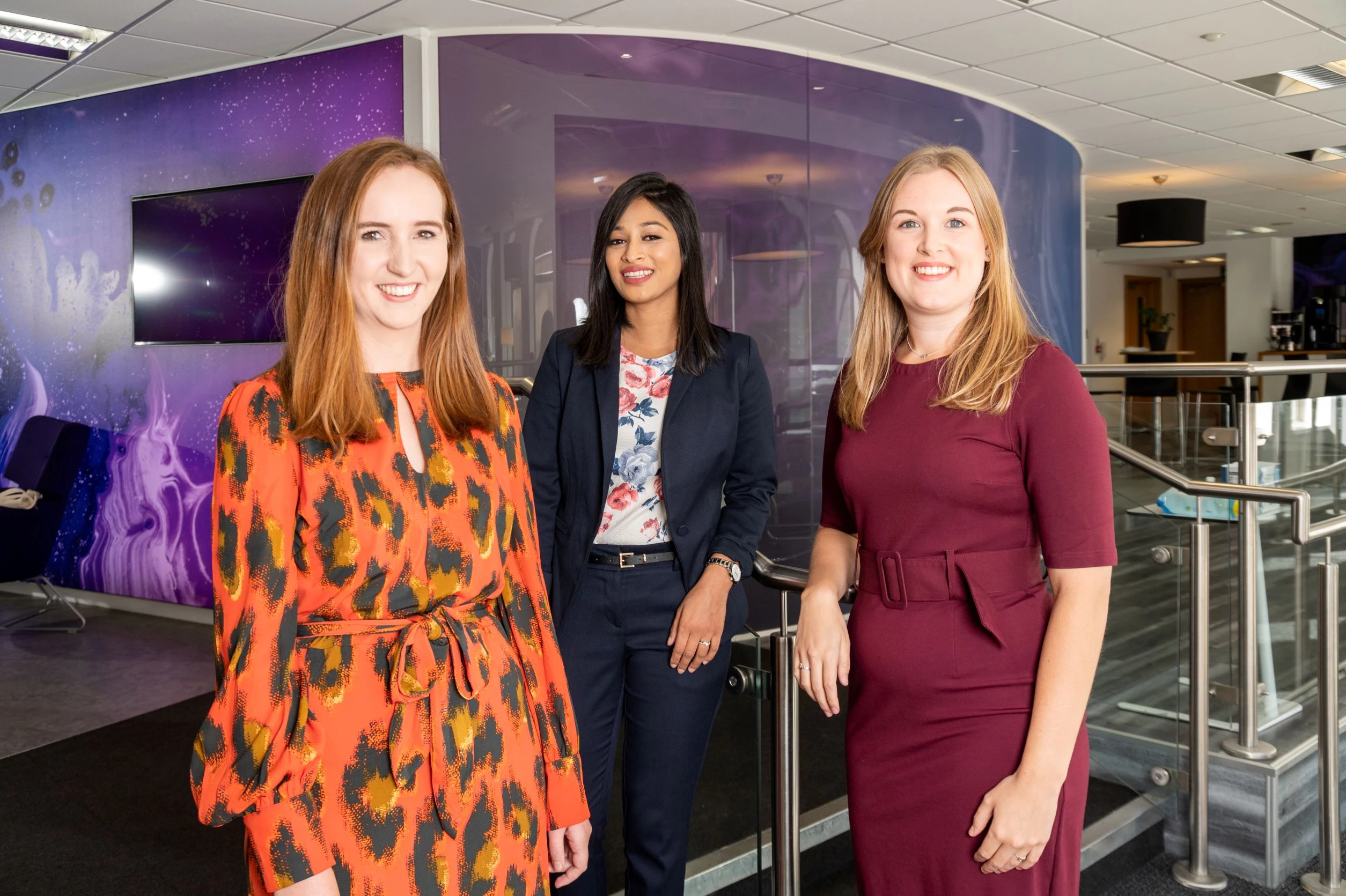 Picture shows (L to R): Grace Parker, Rana Akram and Lucy Entwistle of Clarion 