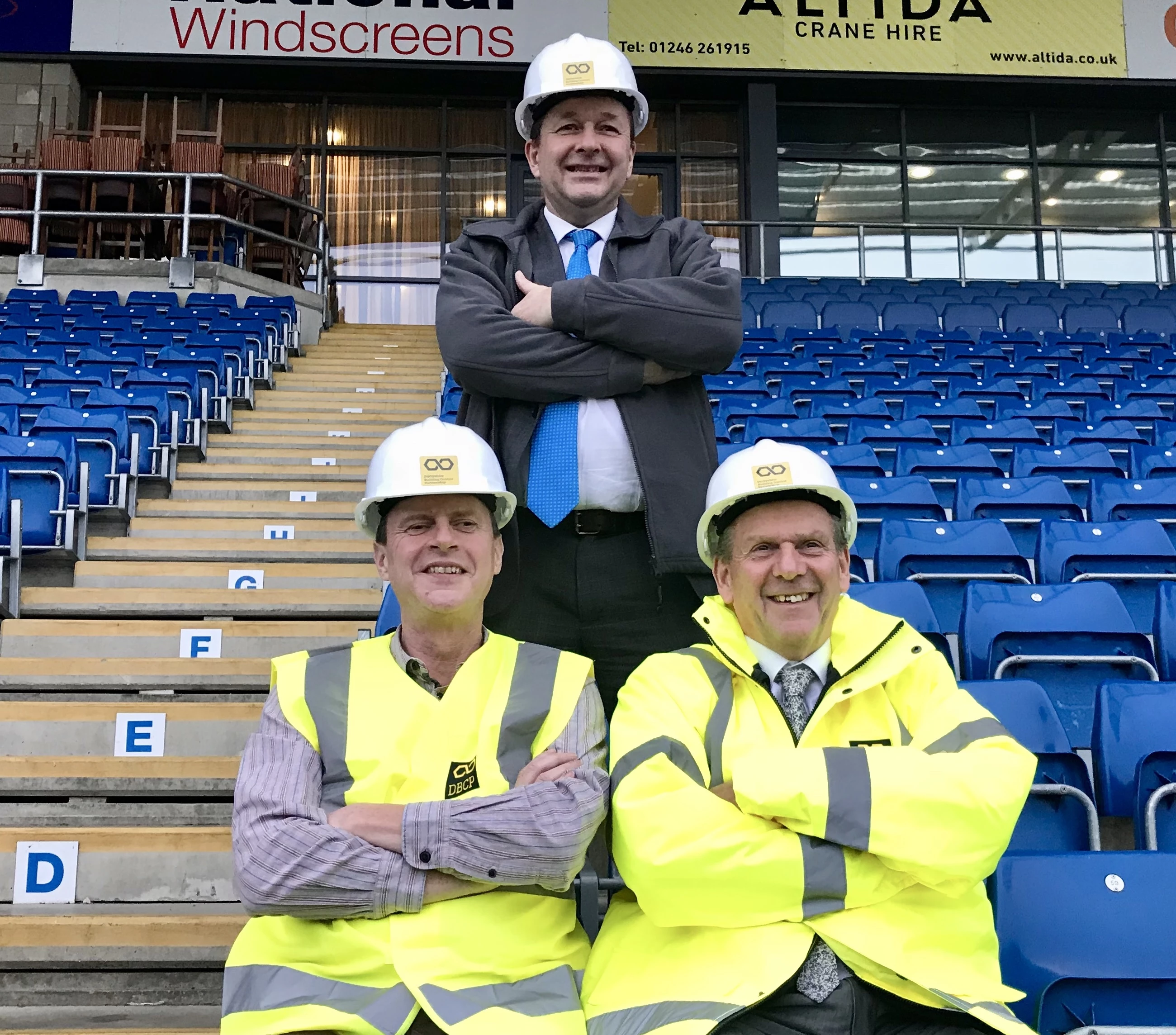 Neil Johnson, Dave Chard and David Harris from the newly established Derbyshire Building Control Partnership