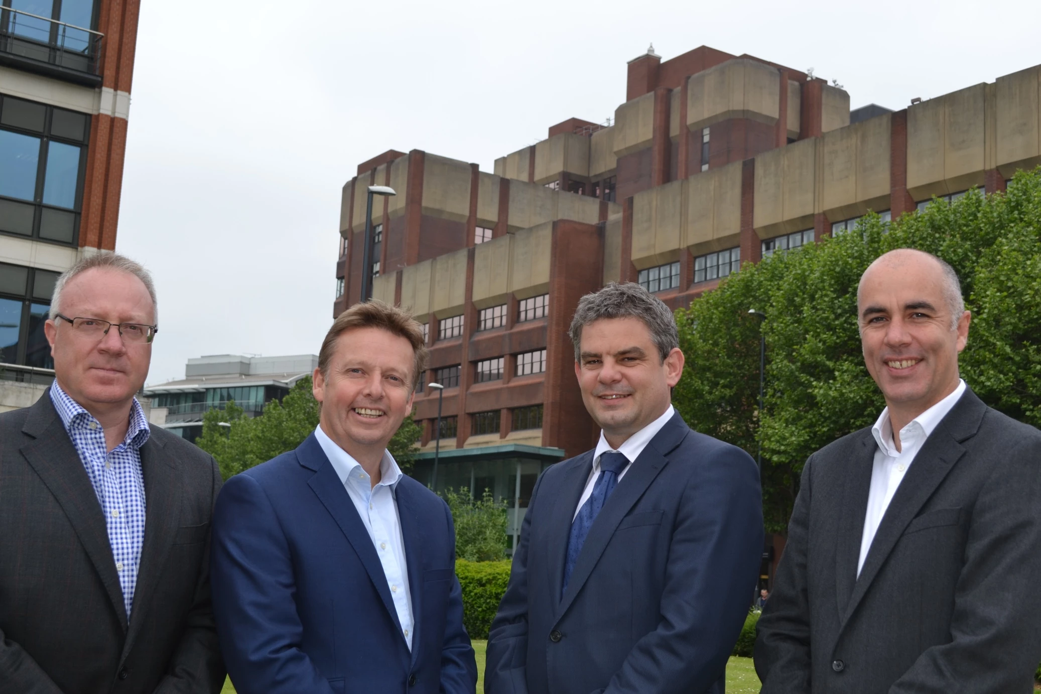 L-R: Clarion’s Hugh Brown, Roger Hutton, Richard Moran and Ryan Millmore