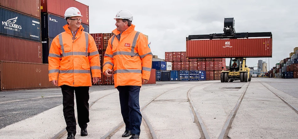 Peel Ports' Stephen Carr (left) and Gary Hodgson