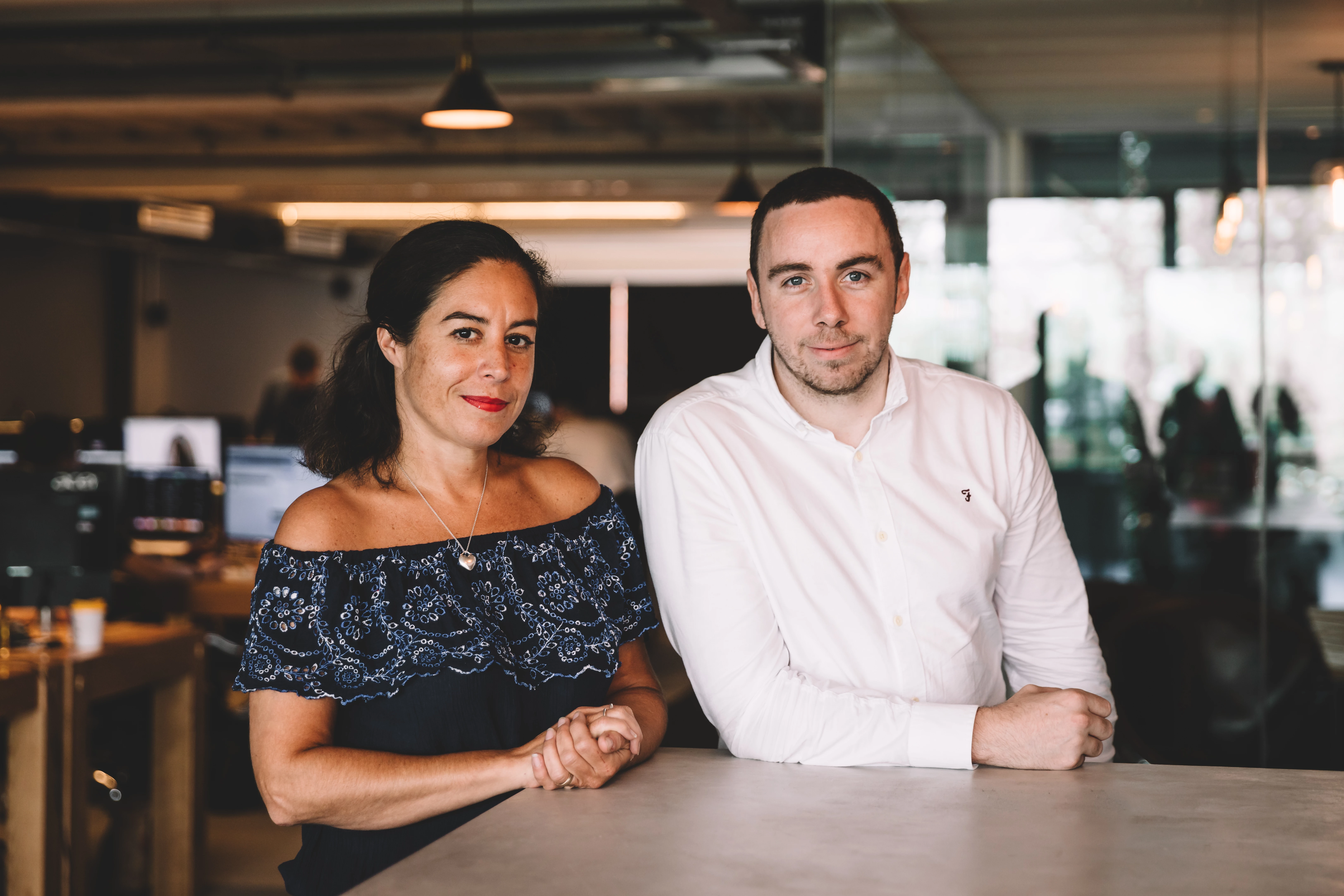  Lucy Gregory, Production Manager (left) and Niall Morrison, Technical Delivery Manager (right)