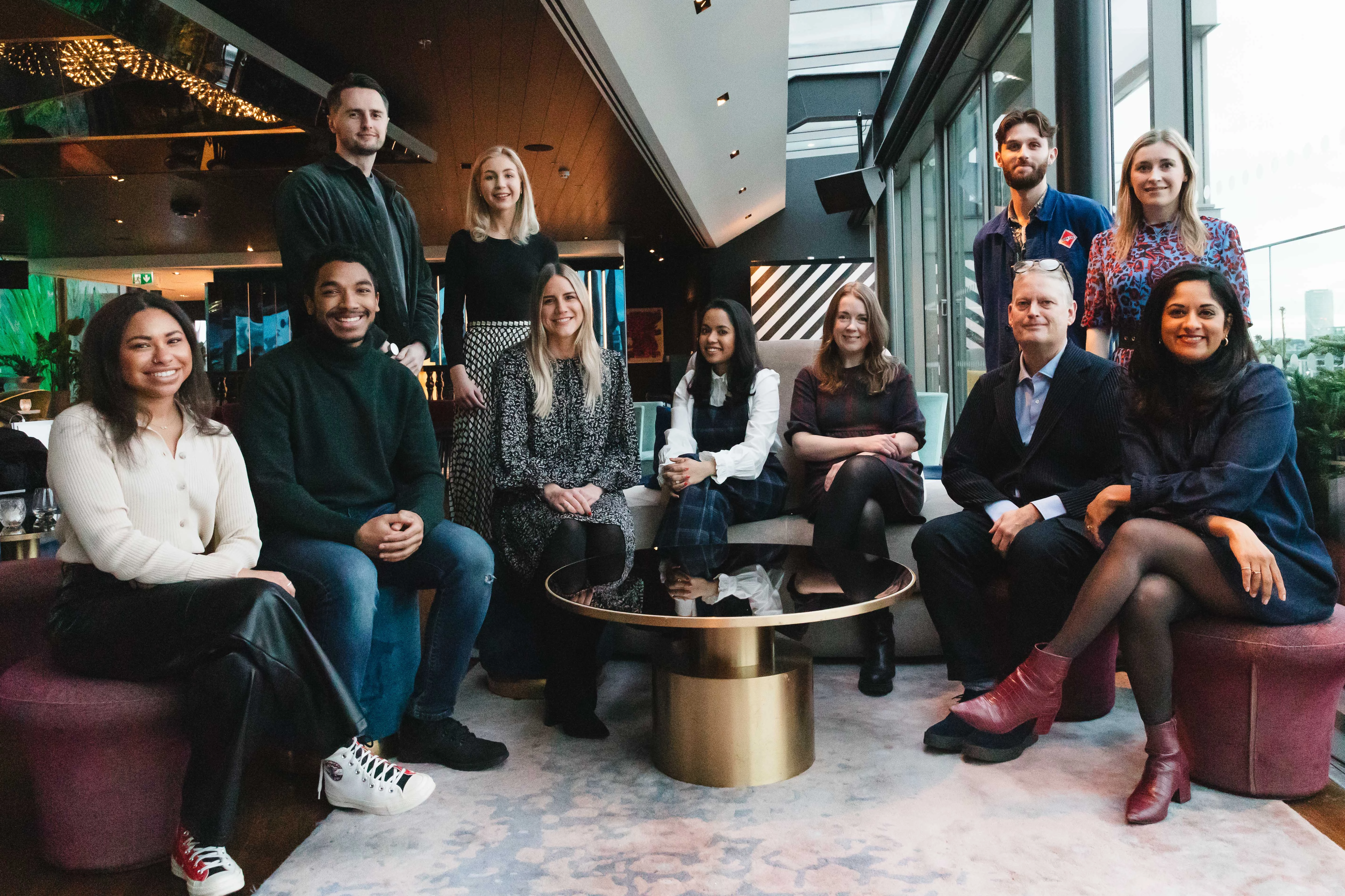 FleishmanHillard UK Creative and Planning Team (Depali O'Connell, seated far right)