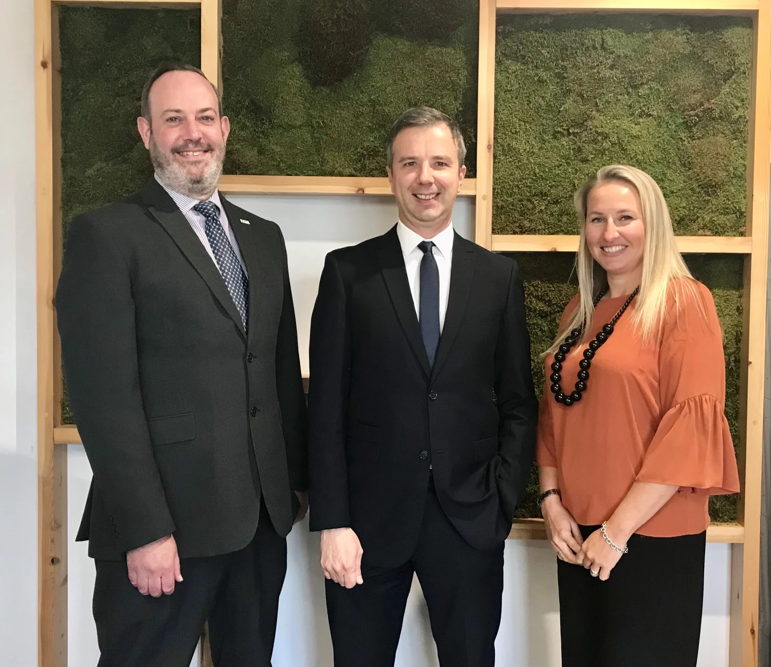 From left BCRS CEO Stephen Deakin, Osborn Director Chris Leggett and BCRS Operations & Marketing Director Sarah Moorhouse