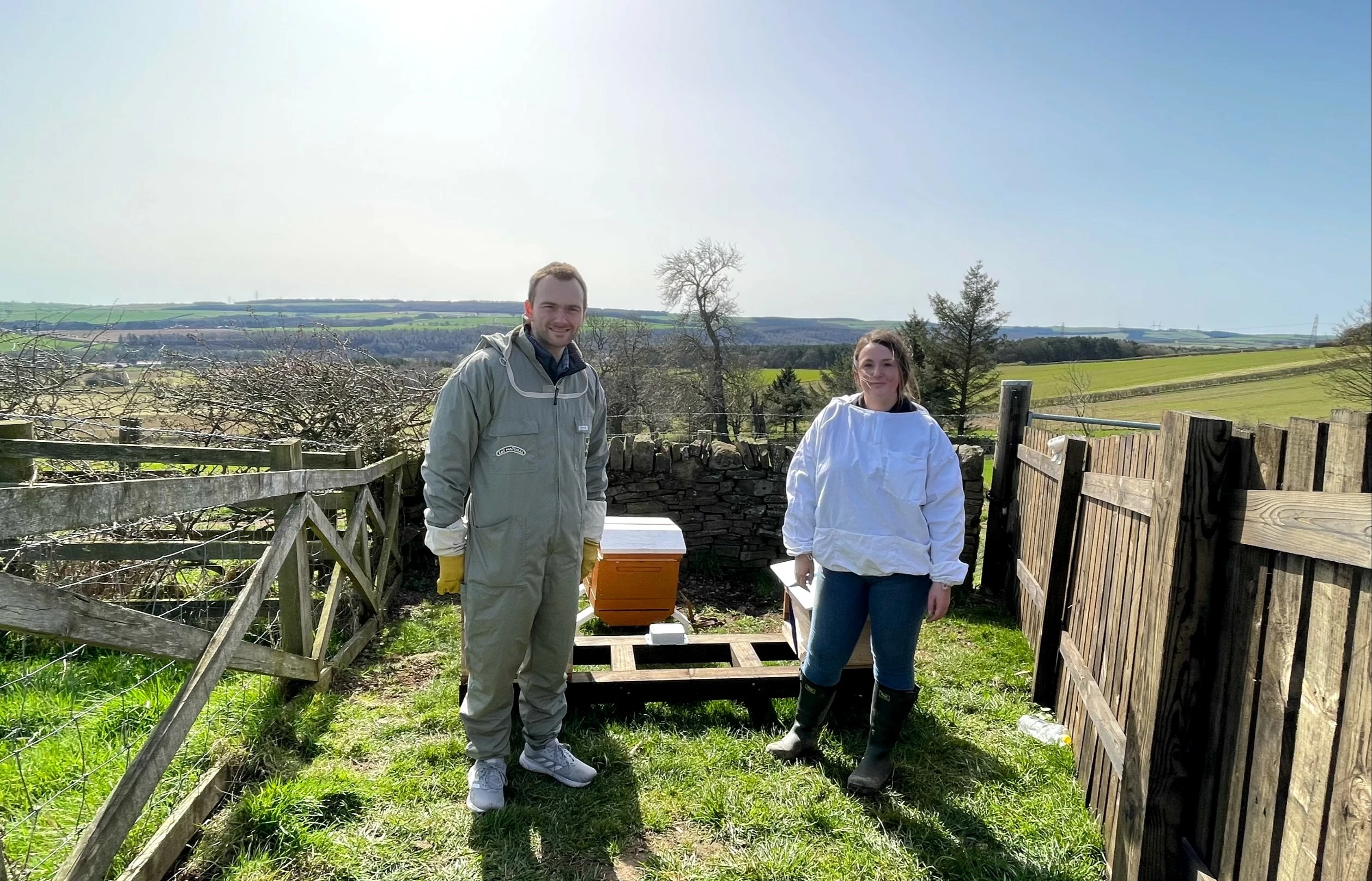 Photograph shows Casey Woodward and operations manager, Samantha Jackson