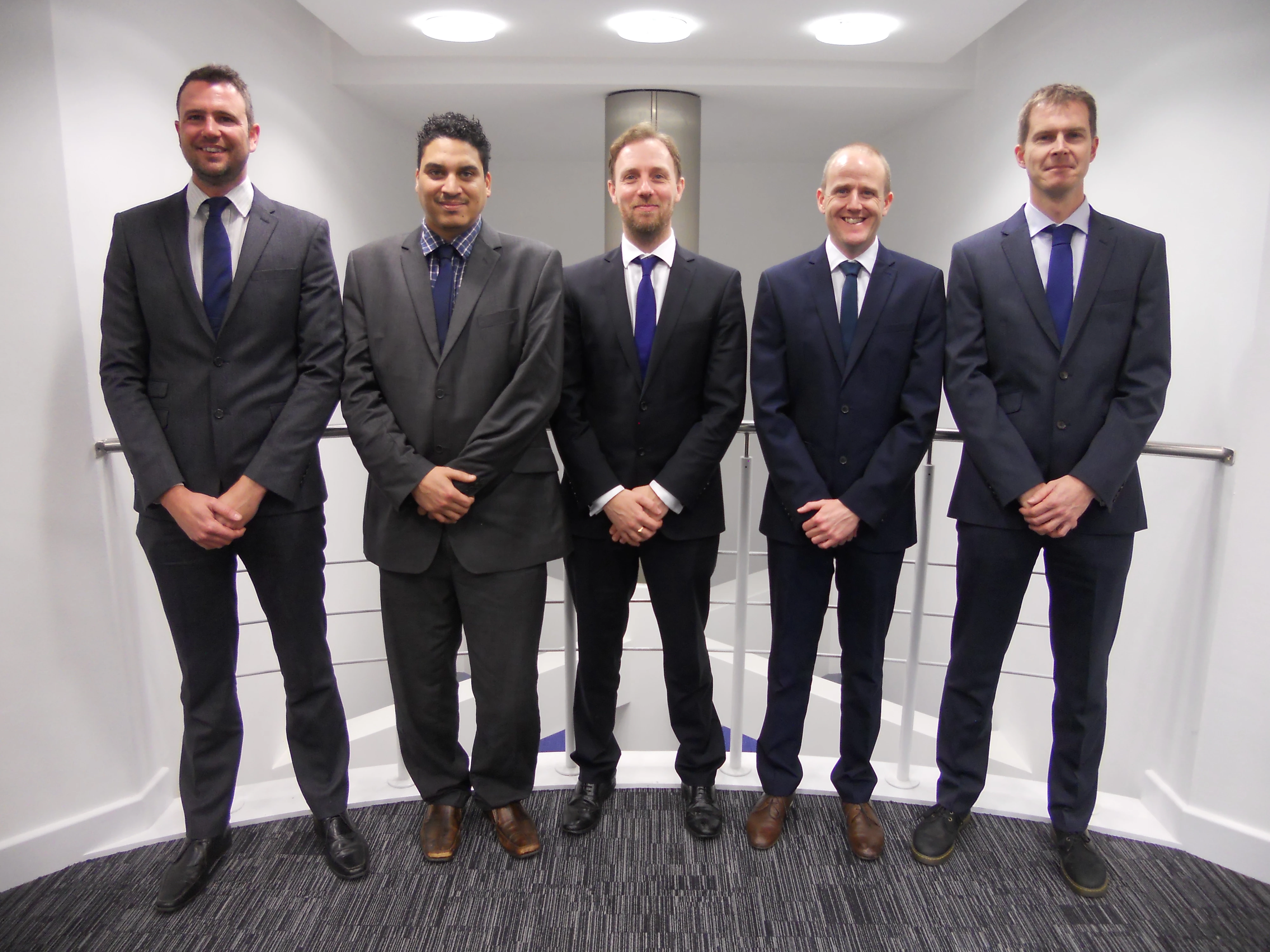 Pegasus Group’s transport team, from left to right are: - James Neville; Spencer Williams; Anthony Jones; Phil Wragg; and Mark Blissett