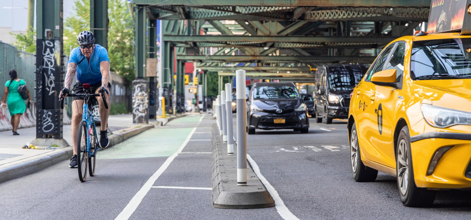 Rosehill Highways - Cycle Lane Delineators - New York