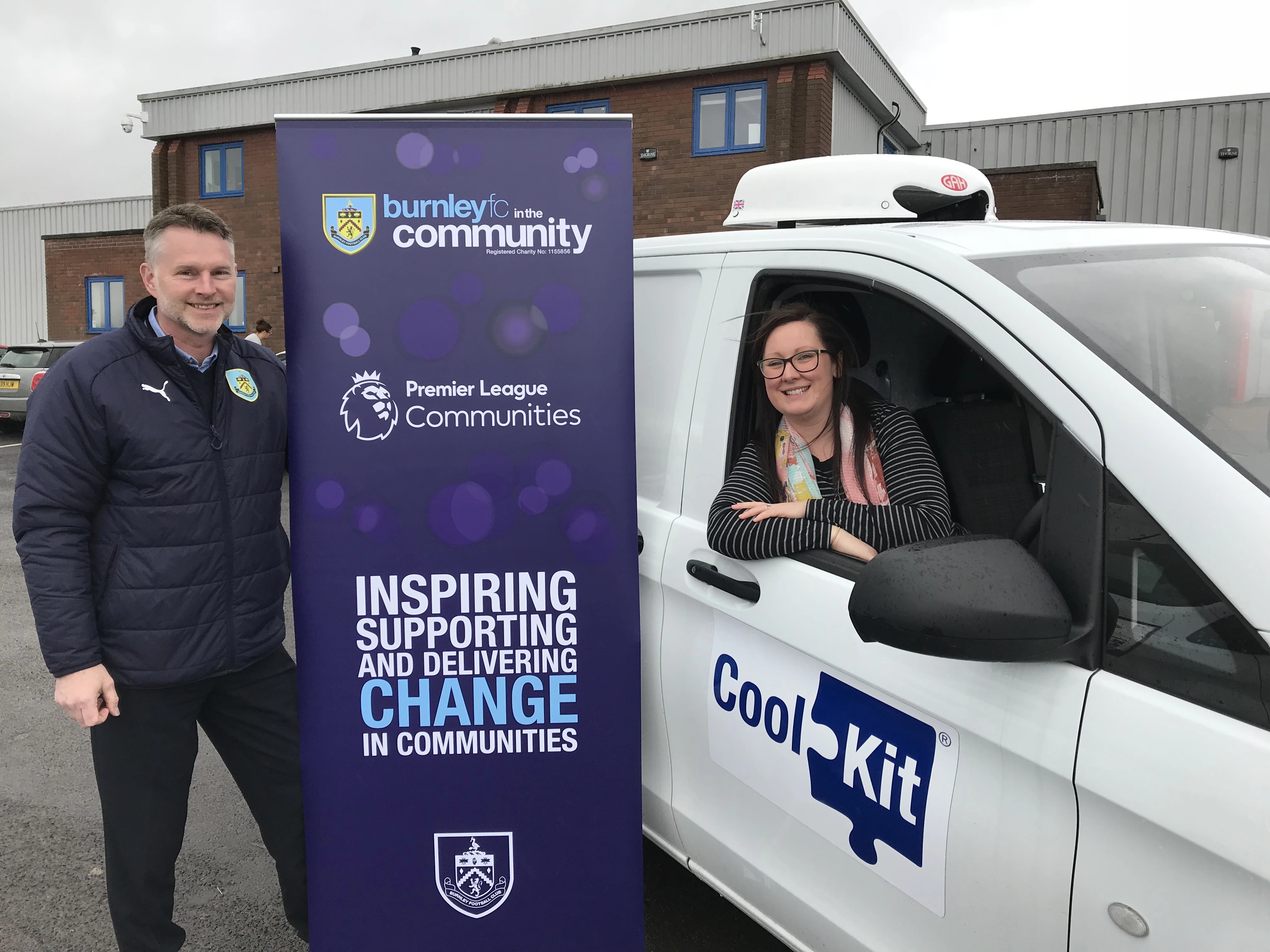 Paul France and Loredana Emmerson with the donated CoolKit van