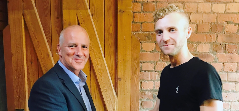 FW Capital's Gavin Cowling (left) with Steamhaus MD Daniel Keighron-Foster