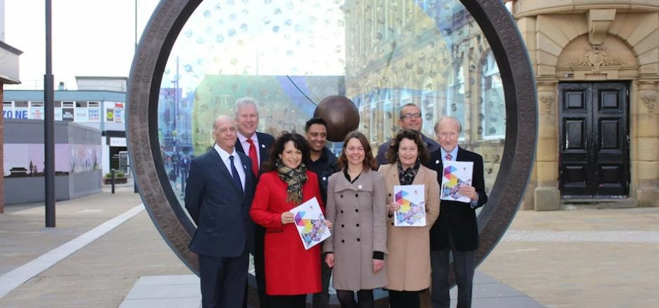 Paul (left) earlier this year, helping to lead on Sunderland's 2021 City of Culture bid