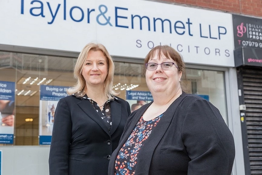 Taylor&Emmet's head of family law, Michaela Heathcote (left), welcomes Dawn Lowry to the firm. 