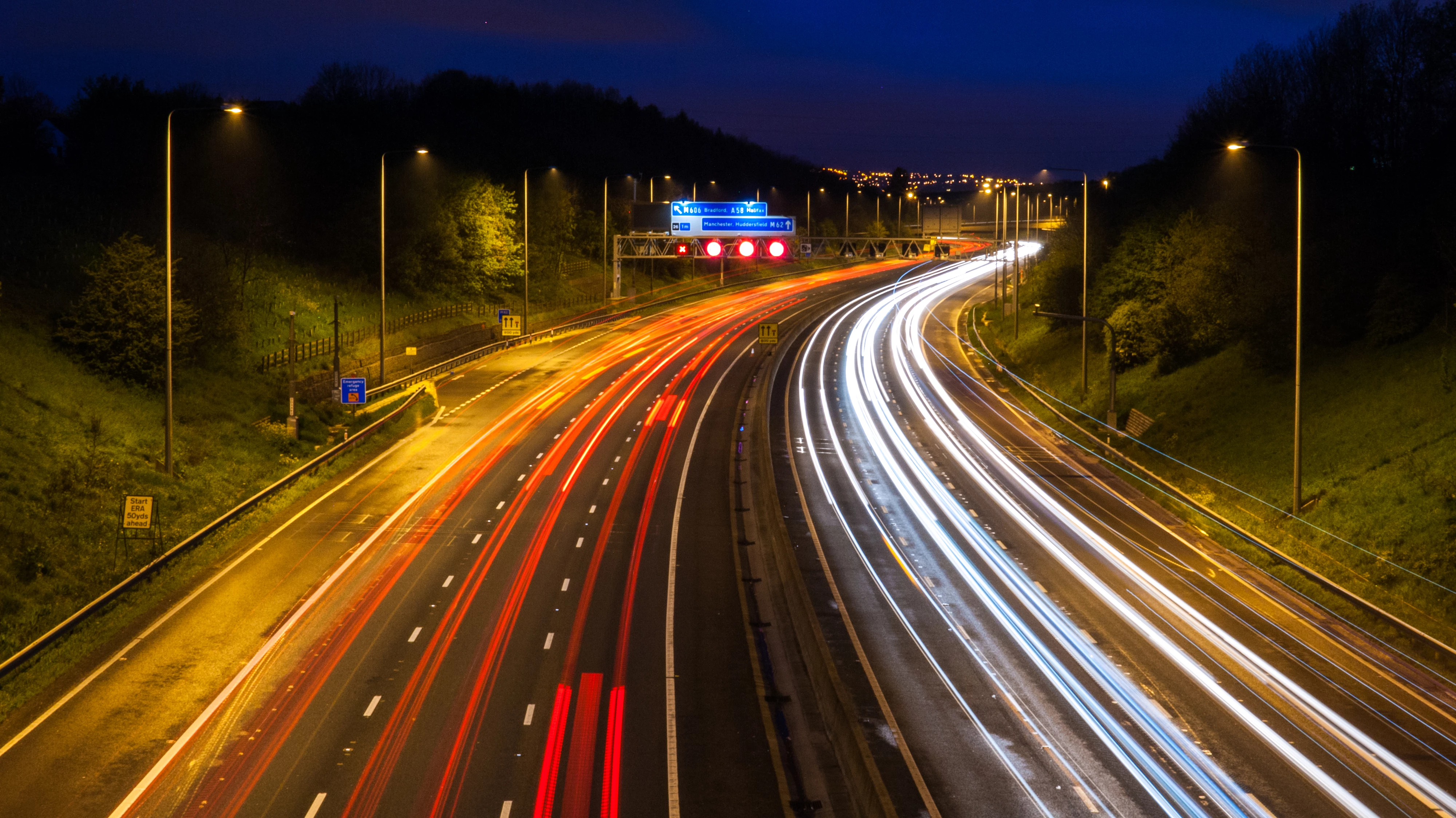 View onto M62