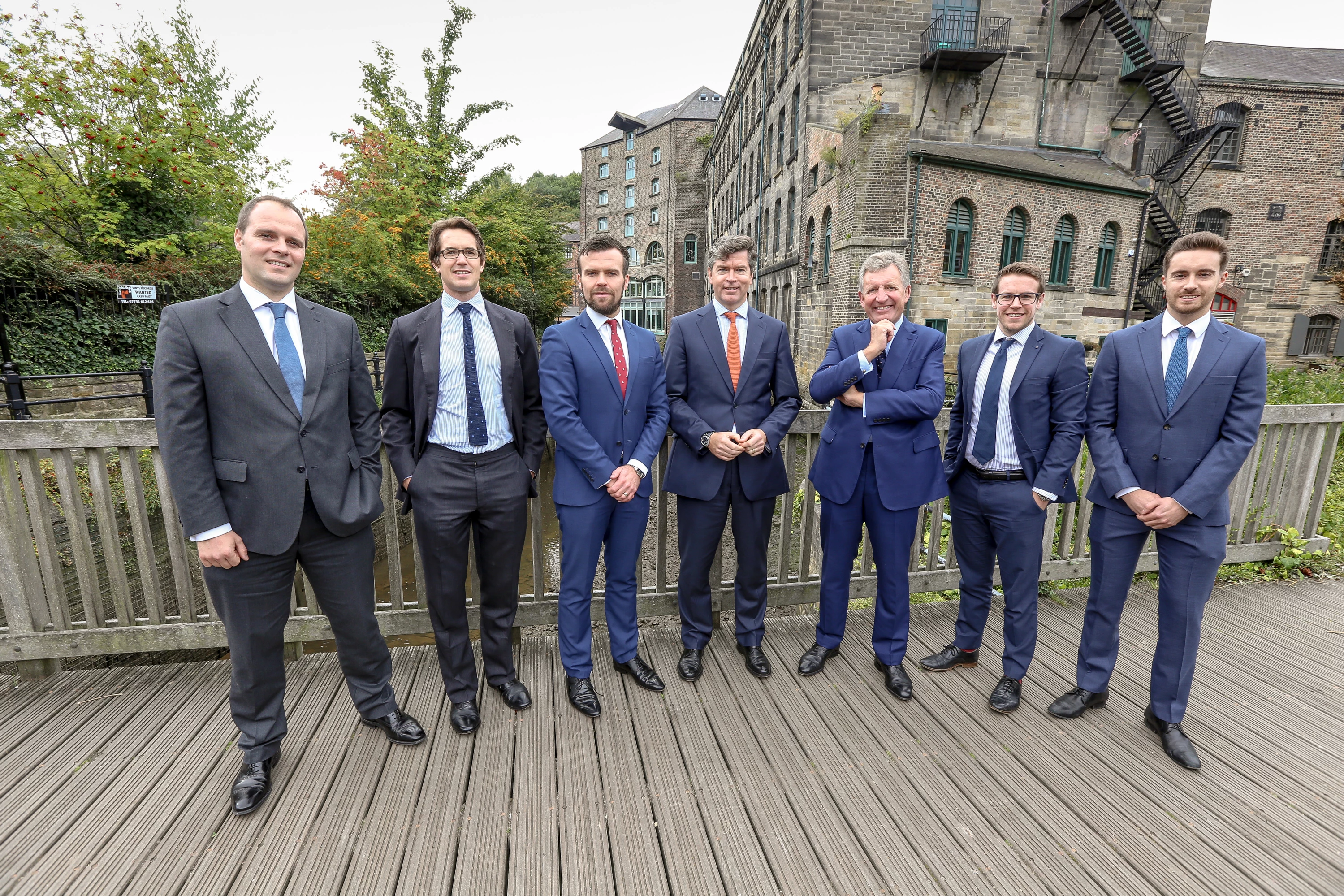 L-R: David Nixon, Peter Glenton, Carl Swansbury, Nick Johnson, Chris Robson, Adam Cassidy and Alex Simpson