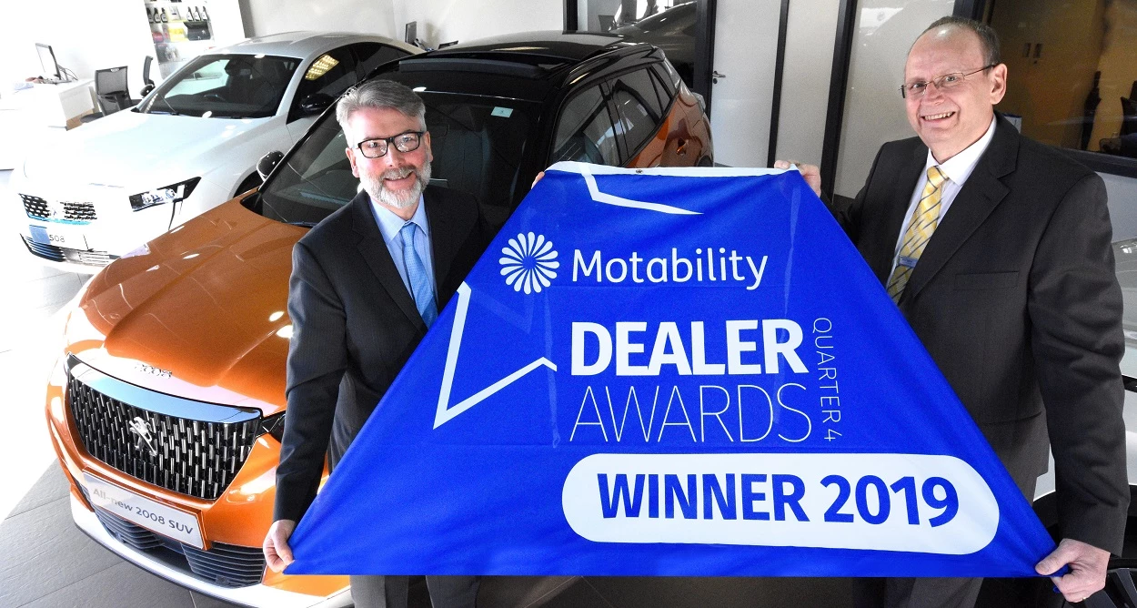 (L-R): Richard Povey of Motability Operations, and Alan Sedman, sales manager at Simon Bailes Guisborough