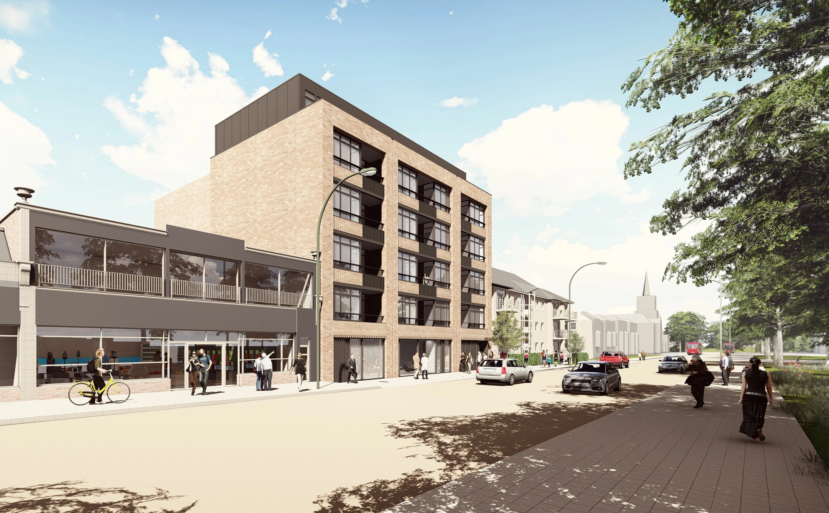 Artist's impression of Aitch Group's new Finchley development.