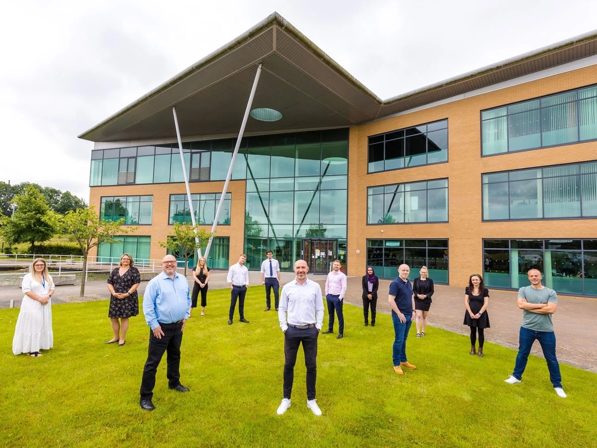 Cllr Miller, leader of Sunderland City Council, alongside the team at Clixifix