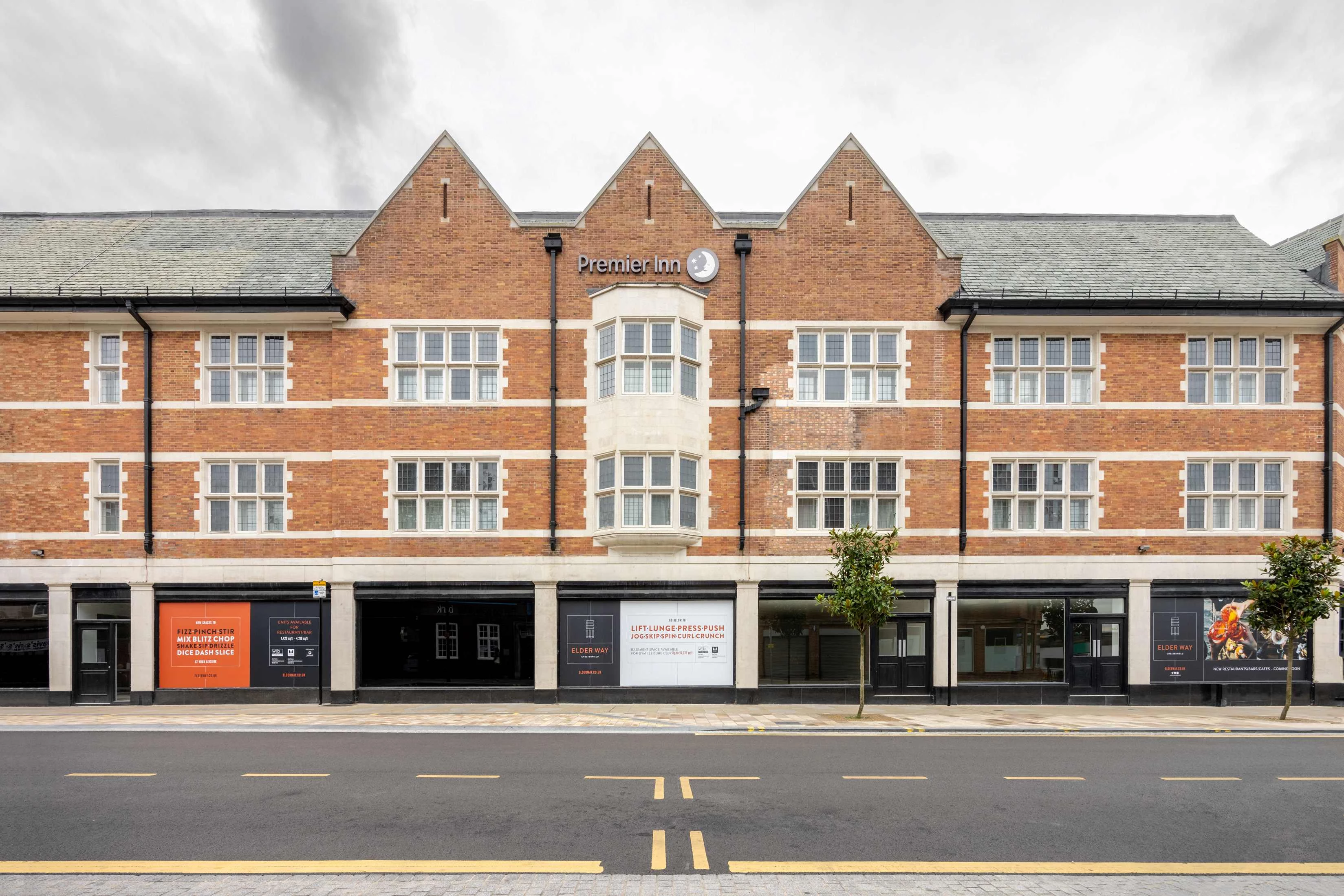 The redeveloped former Co-op department store, Elder Way in Chesterfield