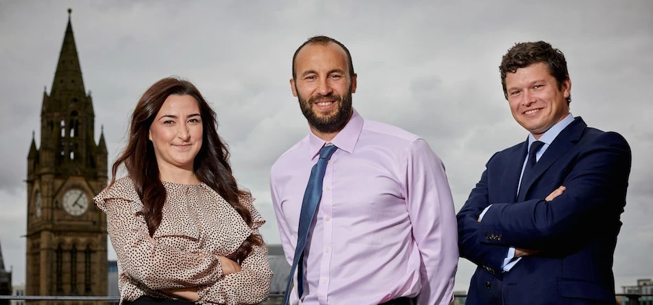 L-R: Alexandra Keane, Giles Chesher and James Fitzgibbon