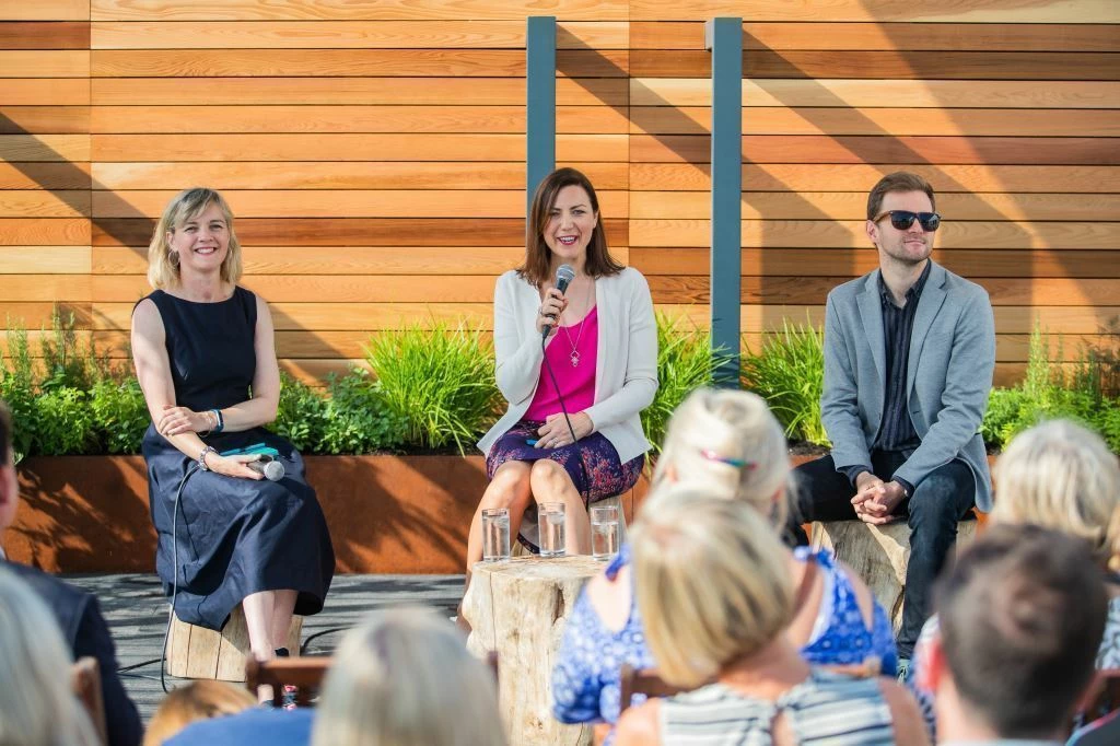 Jessica Bowles, Nicola Kane and Martin Key at the sustainability event at RHS Tatton