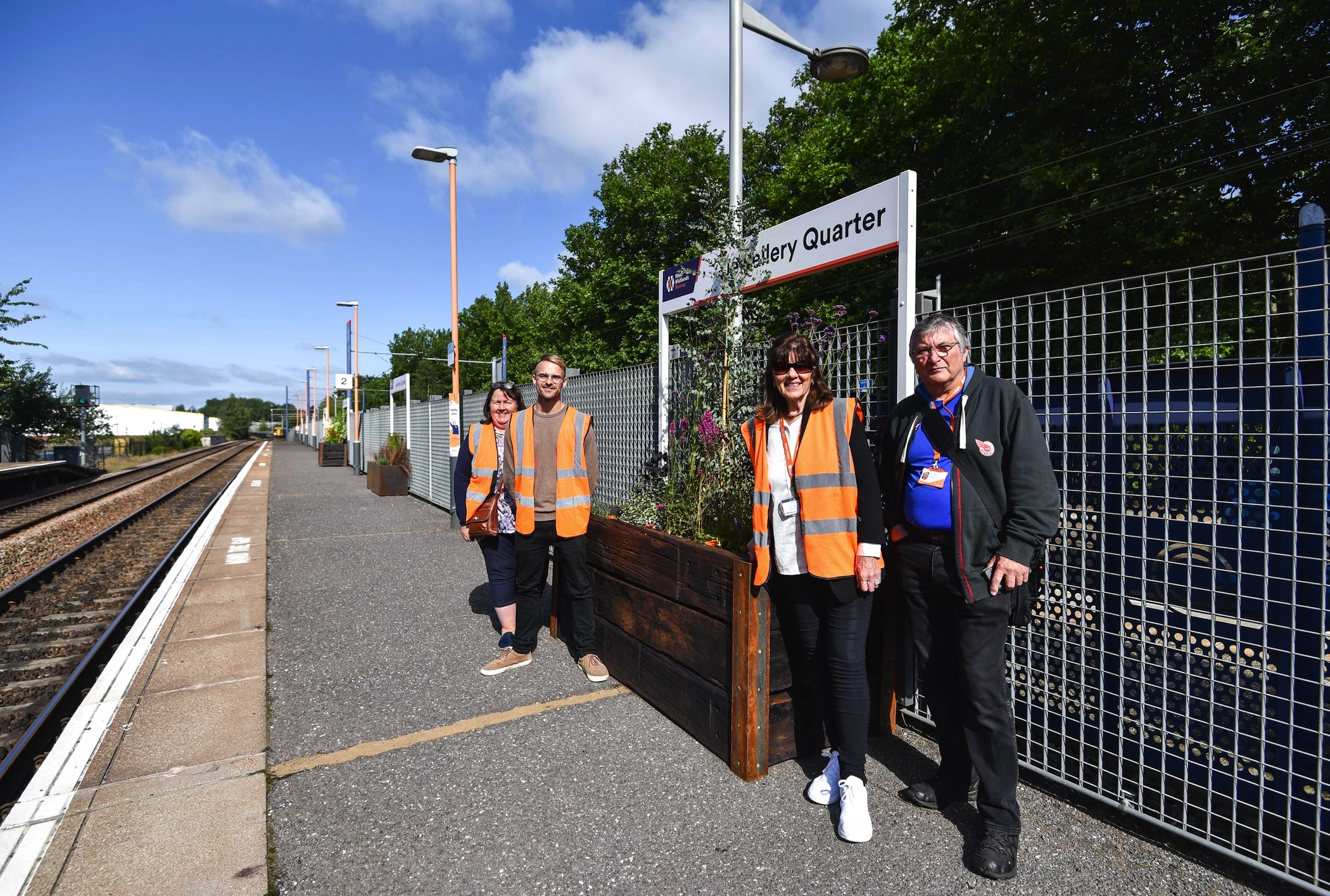 L-R Gaynor Steele, Steve Lovell, Fay Easton, David Wisehall