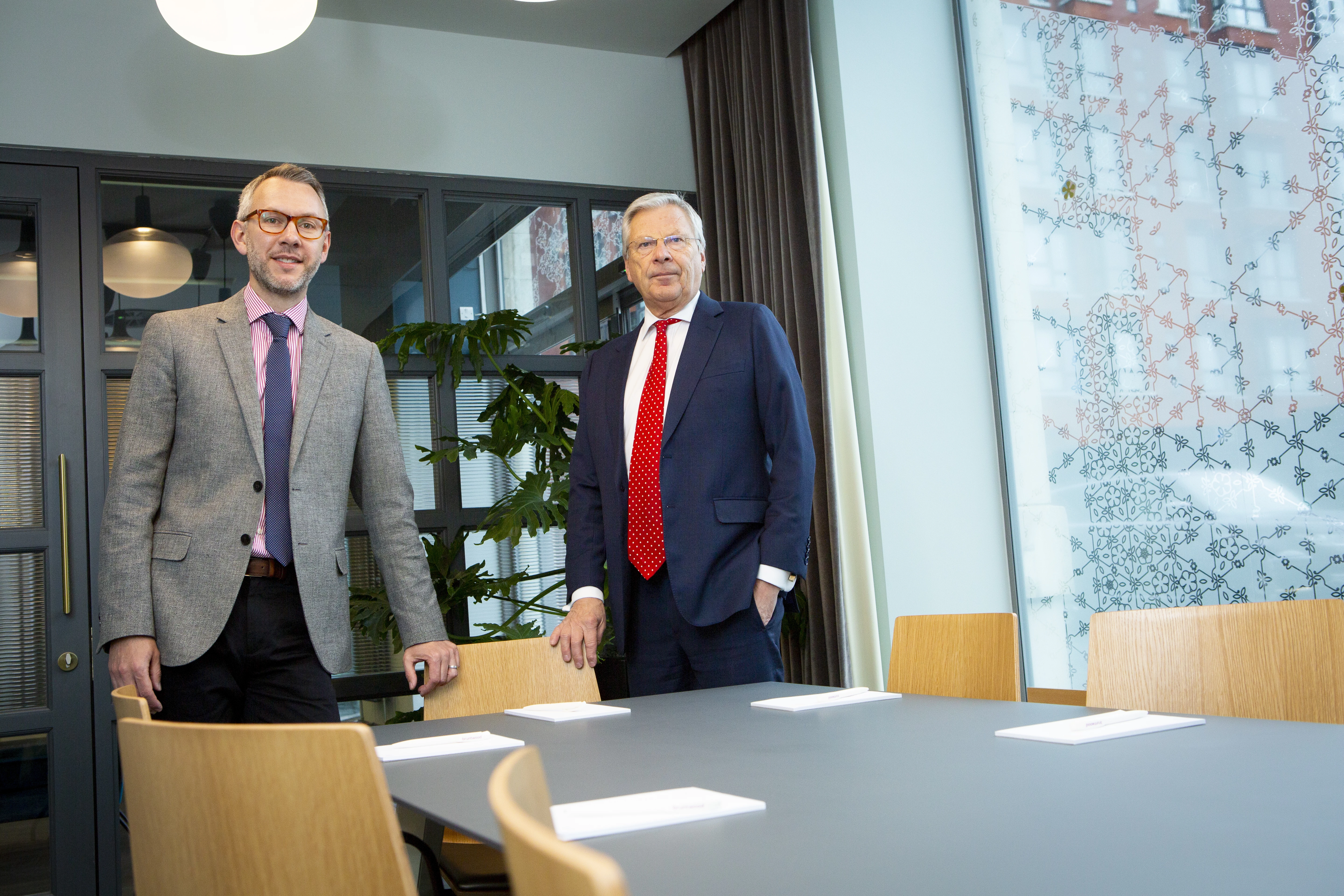 Andrew Ruffler, New Professional Liverpool CEO and John Hall, outgoing CEO