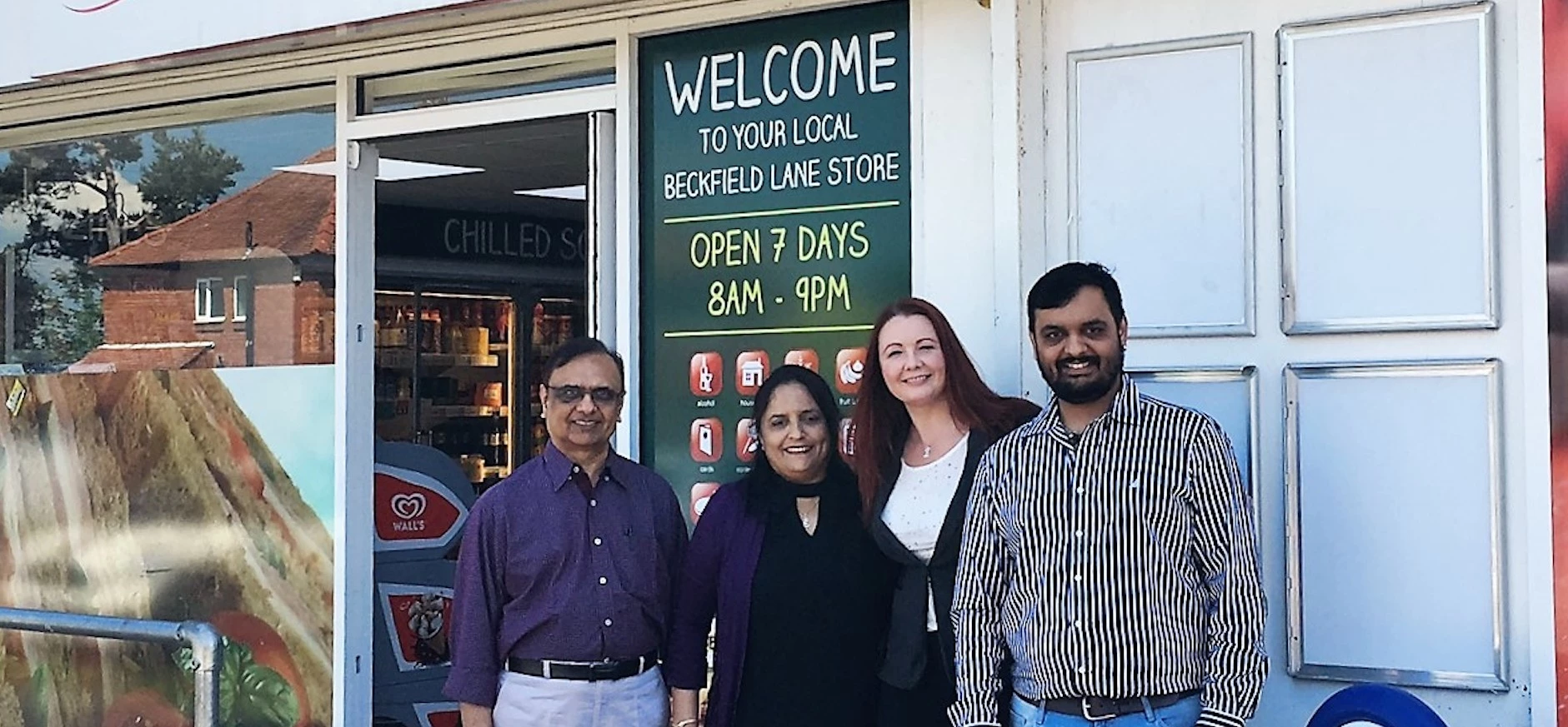 Dr Jitendra Sidhpura, Hina Sidhpura, York Costcutter, Amanda Wright, Barclays and Abhishek Sidhpura, York Costcutter.