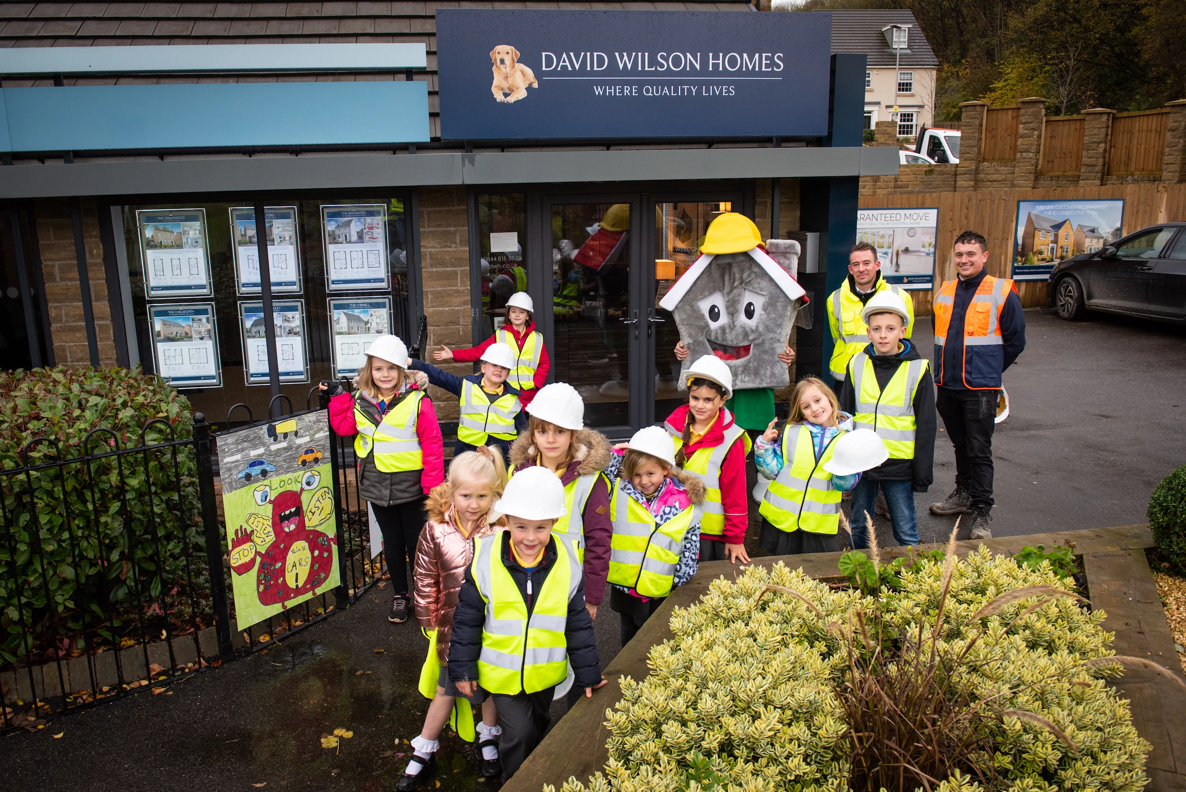 Pupils from Harden Primary School visiting Hewenden Ridge