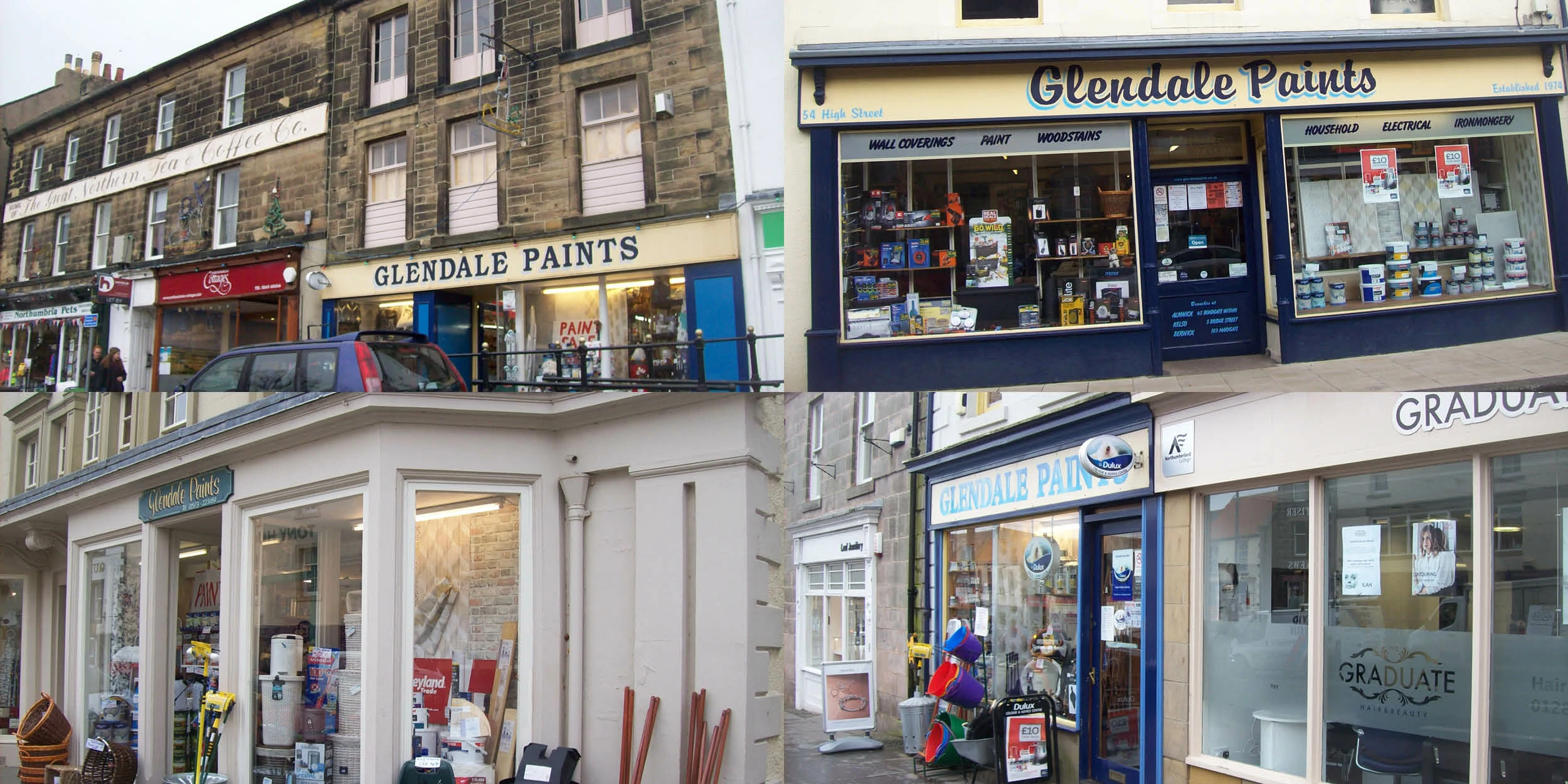 Glendale Paints has stores in Kelso, Alnwick, Berwick and Wooler