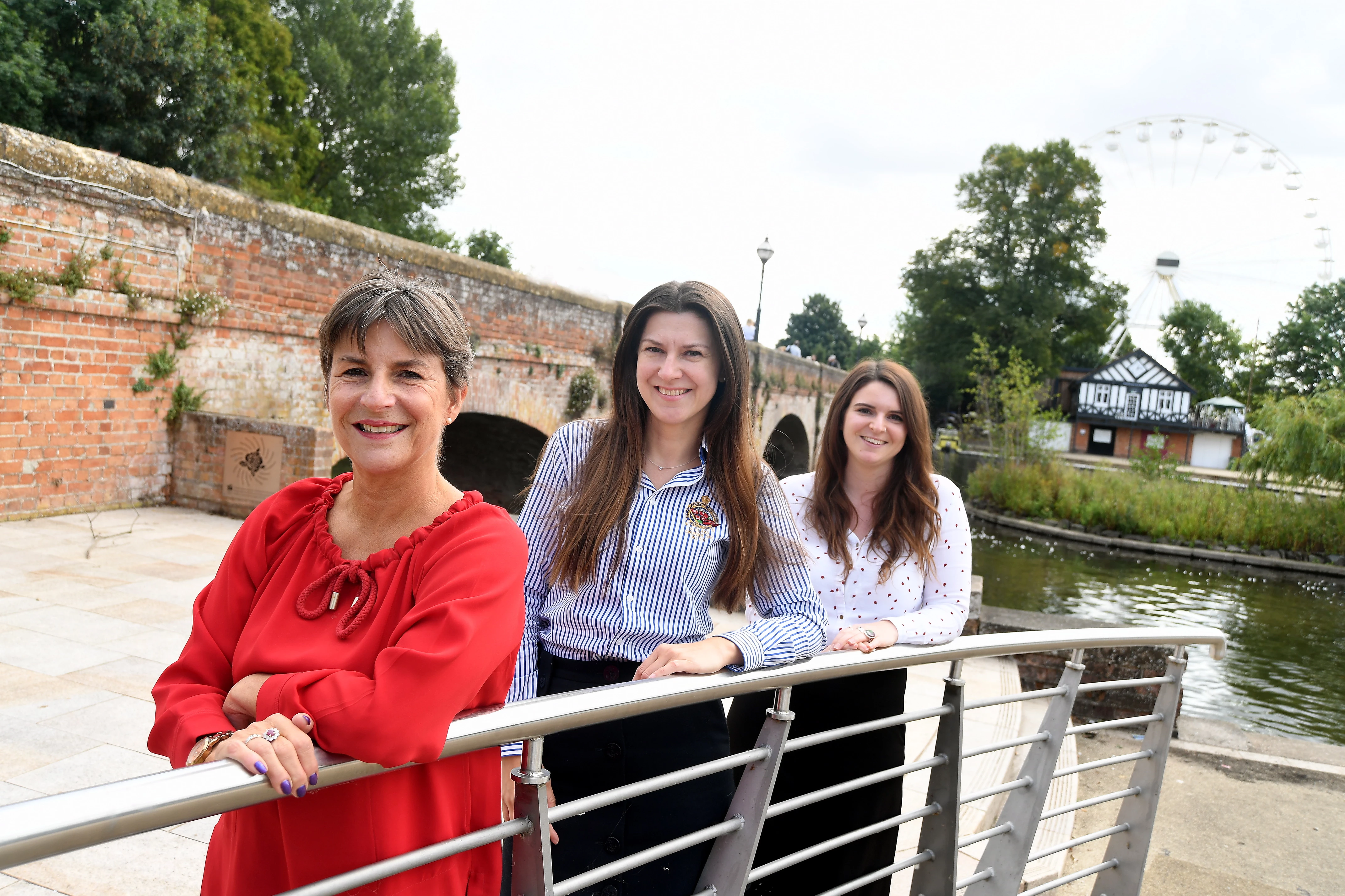 Helen Peters, Chief Executive for Shakespeare’s England, Ekaterina Leret and Anneka Nicholls.