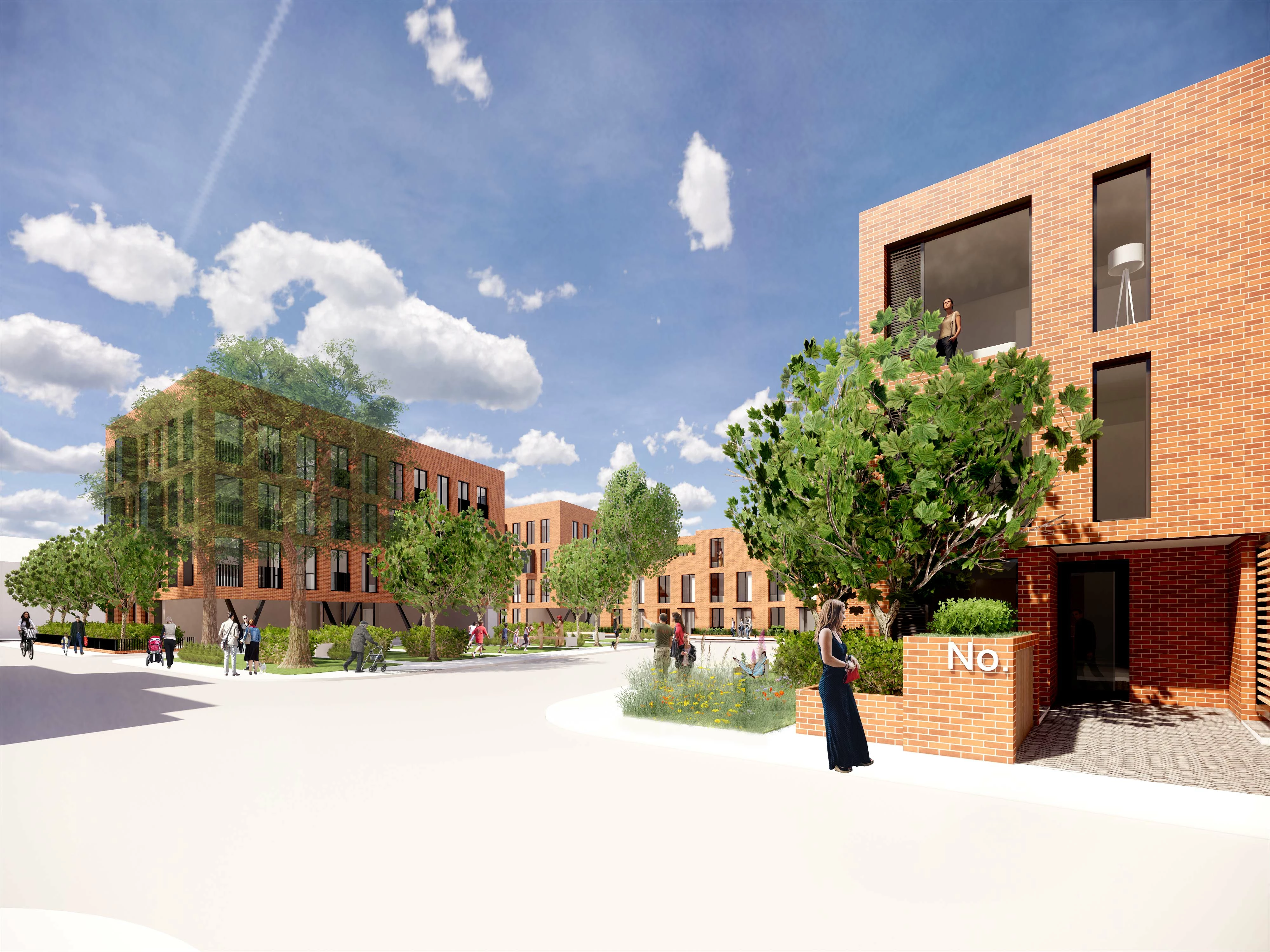 An artist’s impression of the new 'Neighbourhood' development in Salford