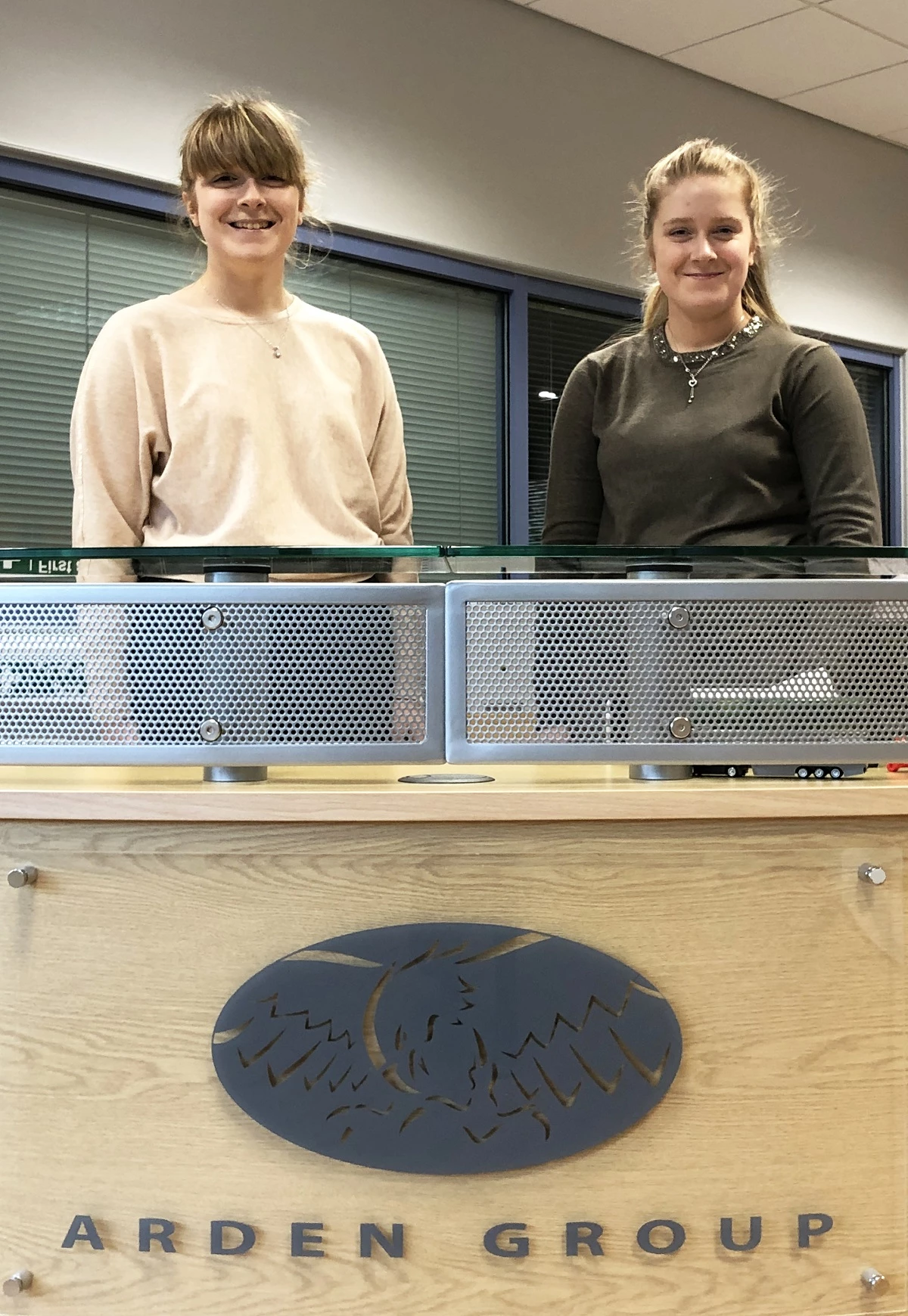 Twin sisters Bethany (left) and Lucy Williams have both secured apprenticeships with The Arden Group. 