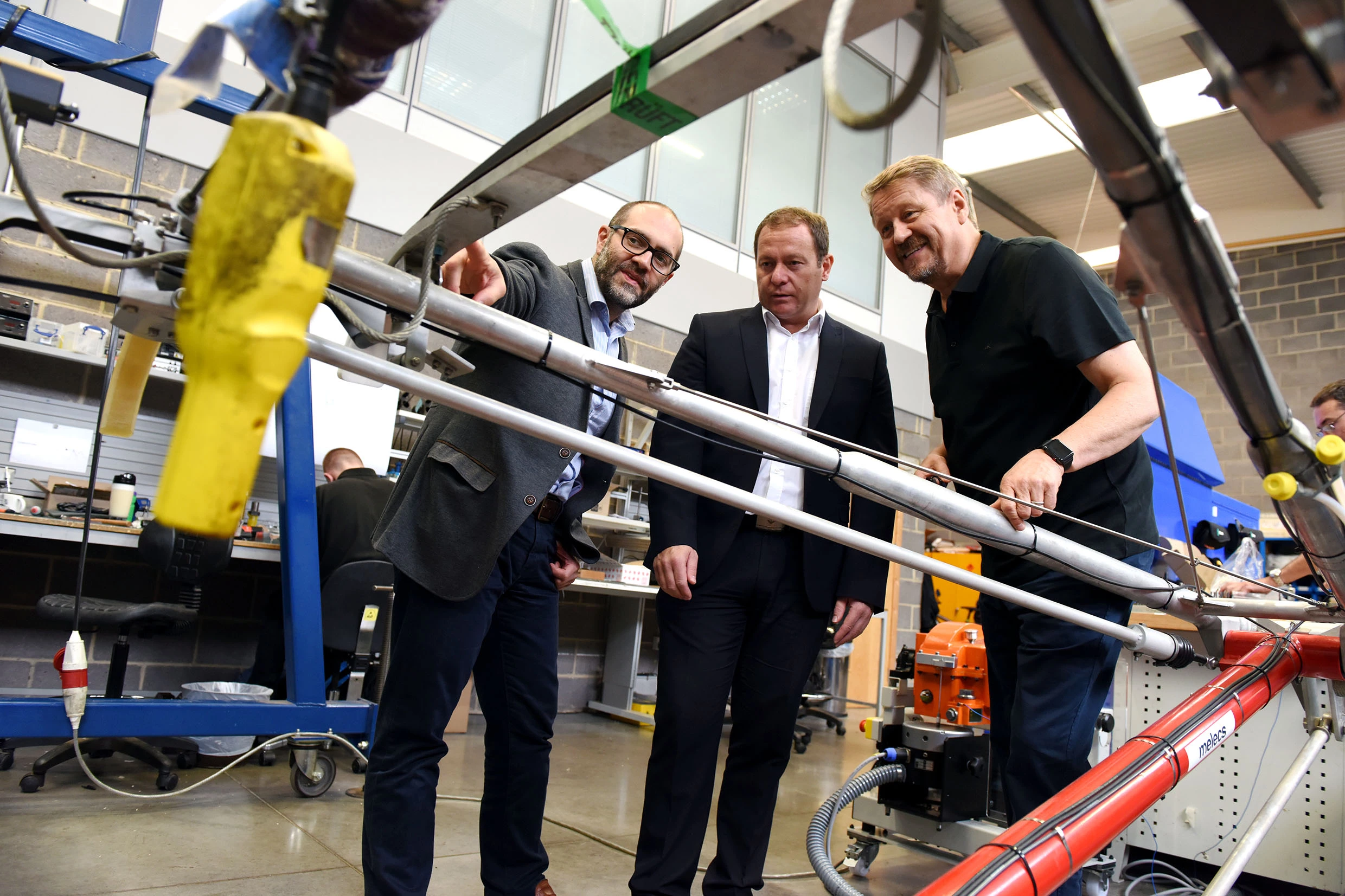 L-R: Teesside Uni business innovation manager Omar Al-Janabi with Prof. Jarek Rosinski