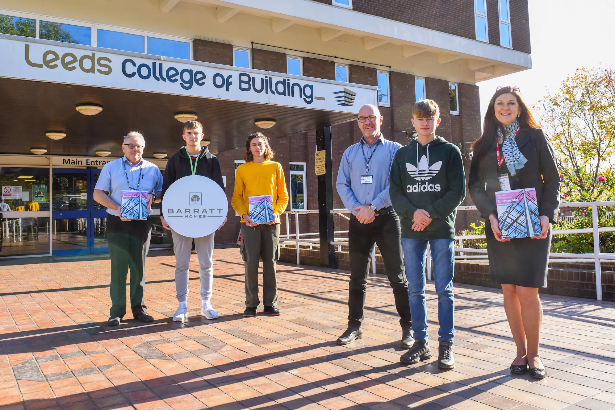 Book donation at Leeds College of Building