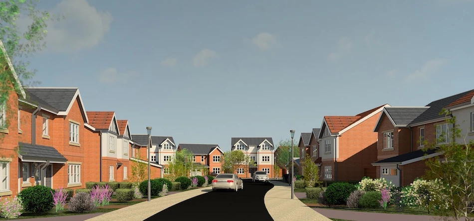 An artist's impression of the Giantswood development