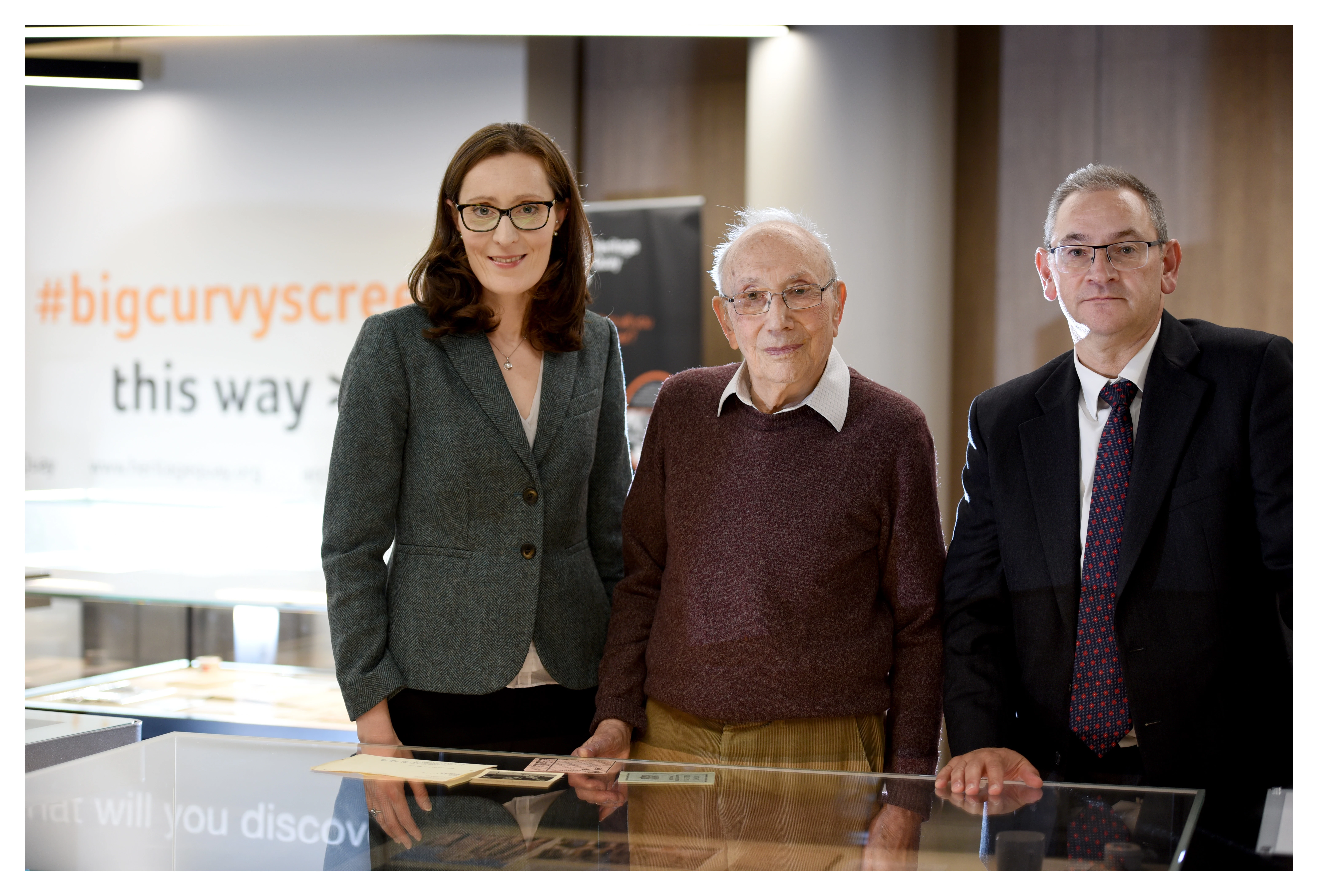 L-R Centre Director Emma King, Holocaust survivor Heinz Skyte and Shulmans LLP’s Head of Commercial Property Simon Jackson.