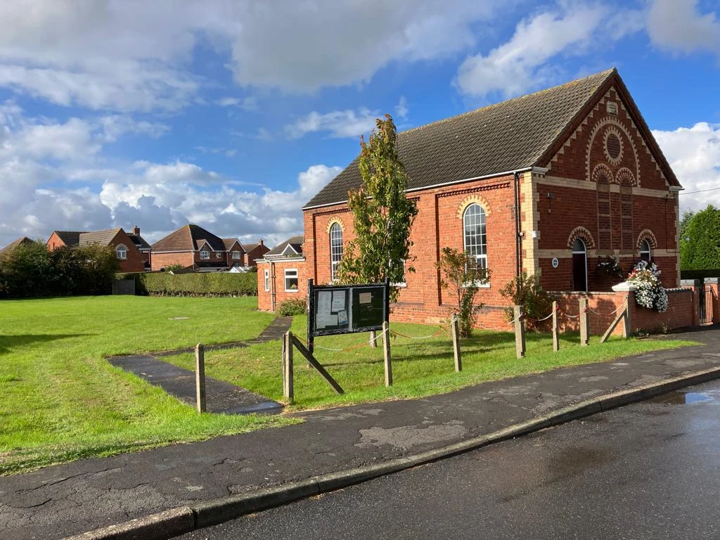 The former Methodist chapel in Ealand near Scunthorpe, up for auction with Mark Jenkinson & Son