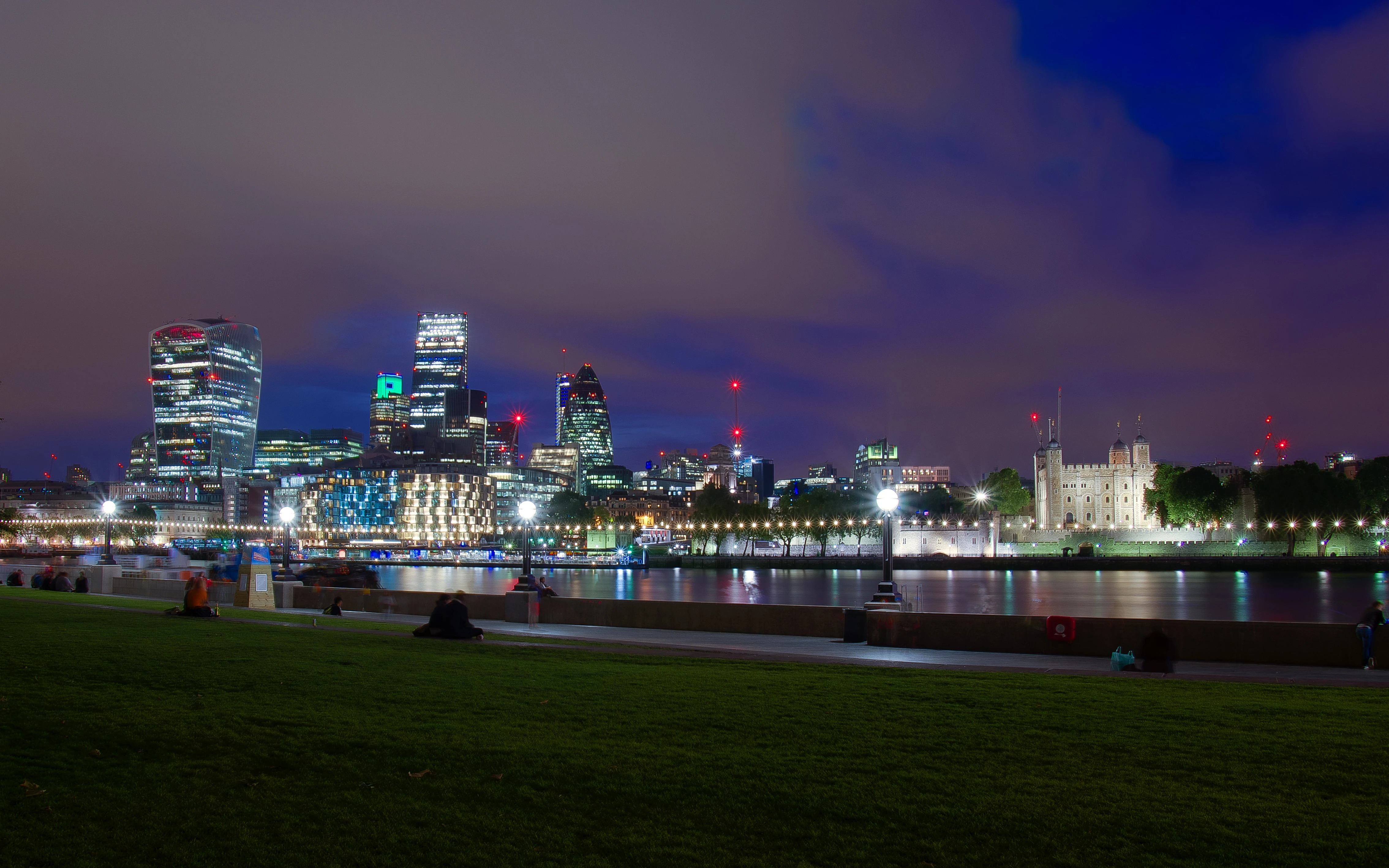 City skyline from Queens Walk