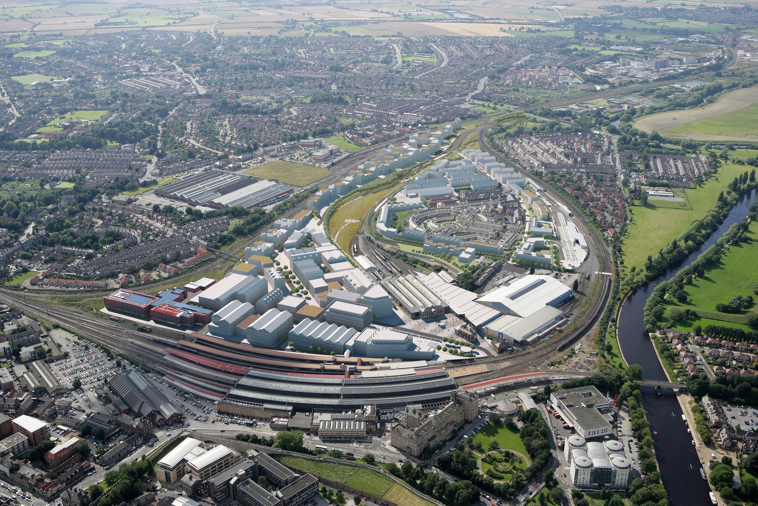 How York Central could look from the air