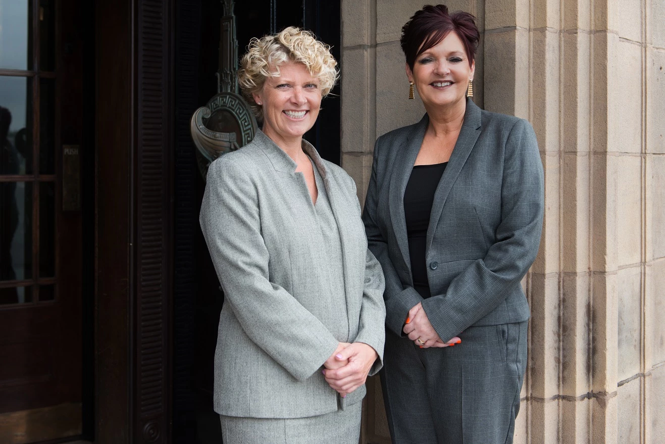 Rachel Adamson, left, and Linda Kirk of Adkirk Law