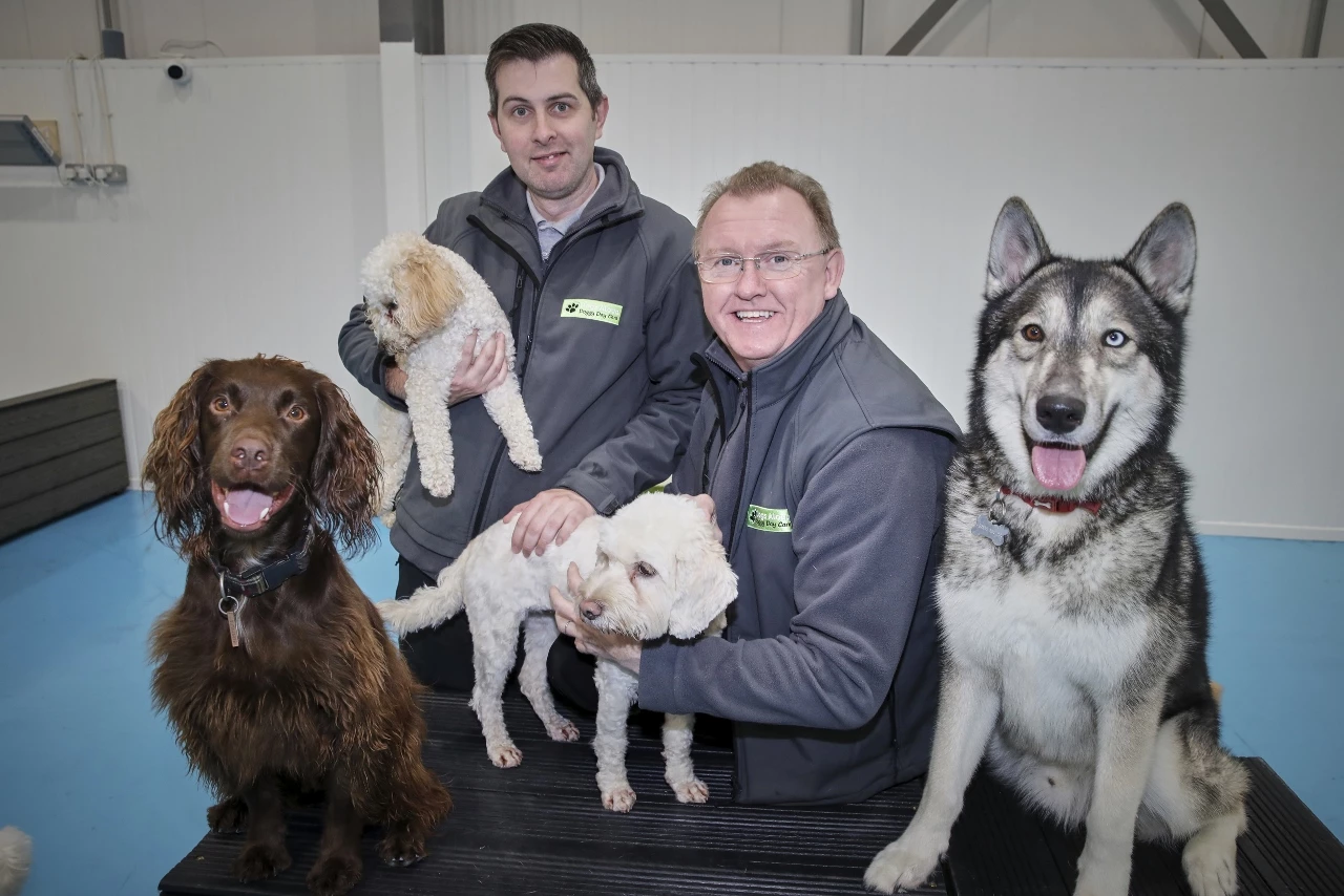 Allan Todd, director of training and animal welfare, left, with managing director David Green 