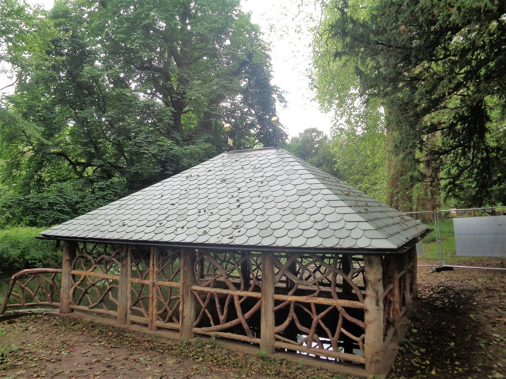 The refurbished boathouse at Belton House, following Martin-Brooks' reroof. 