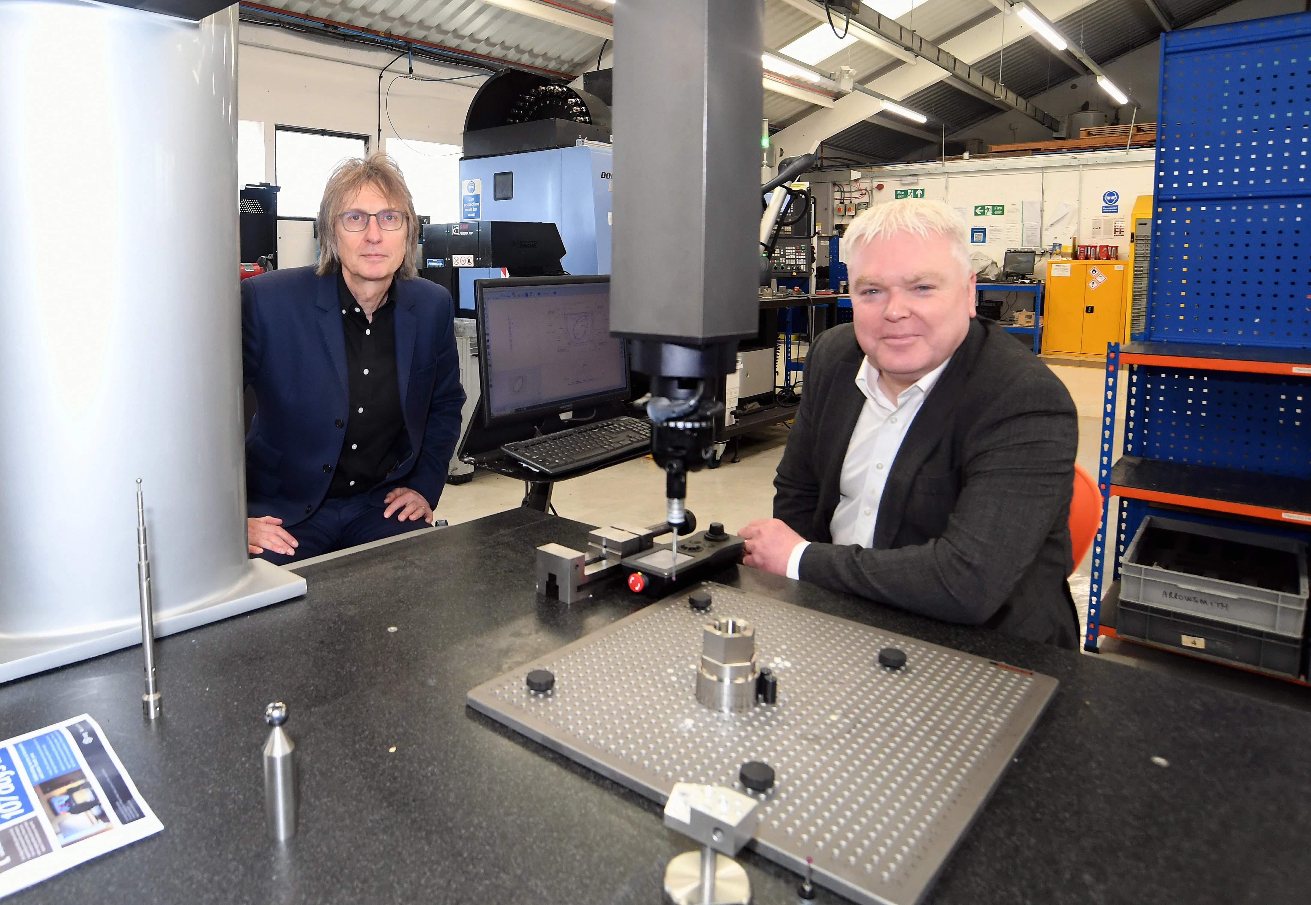 Jason Aldridge from ASG Arrowsmith Engineering (left) with Cllr Martin Watson from Warwickshire County Council