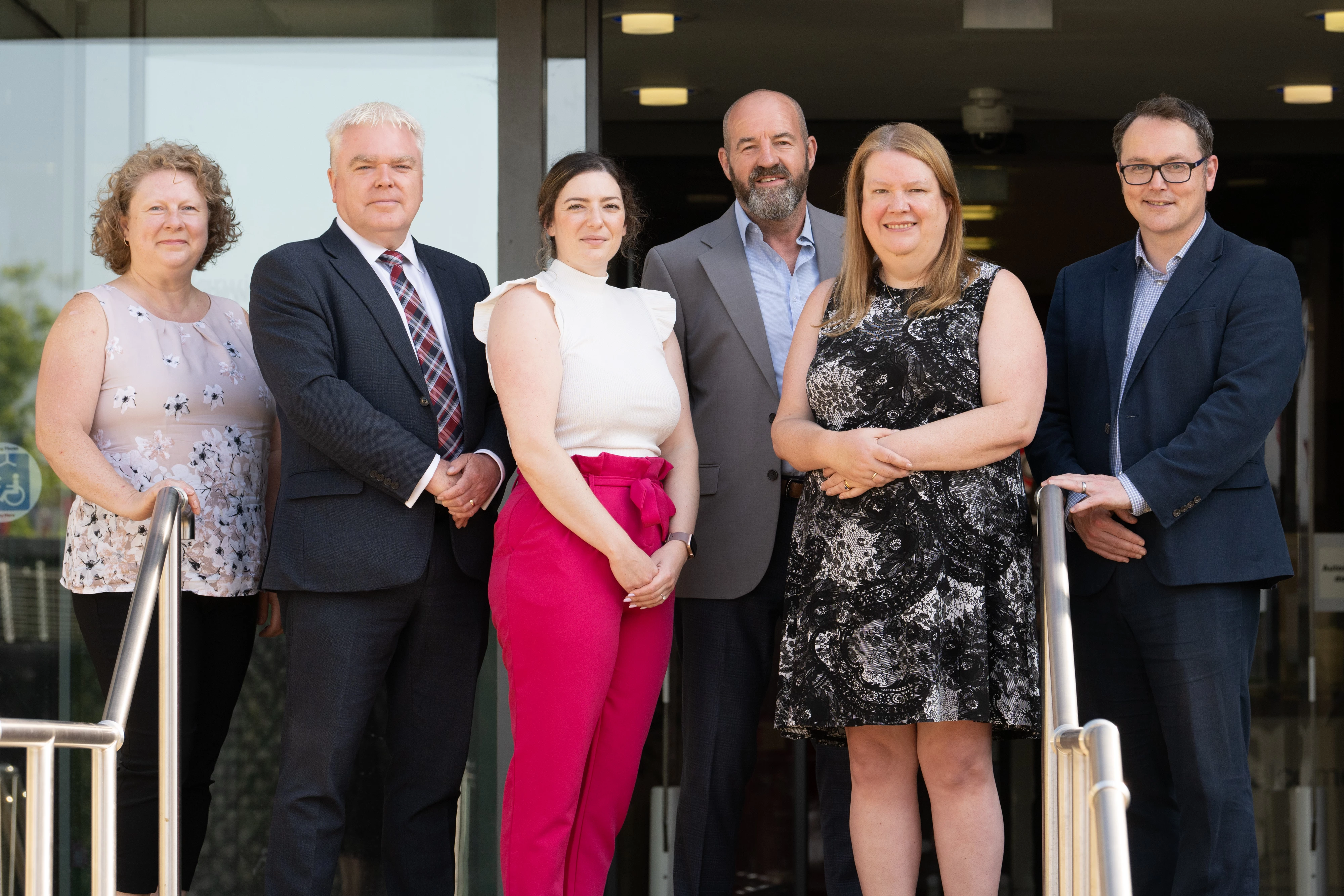 From left: Annie Johnson (Warwickshire County Council), Cllr Martin Watson, Hayley Lineker (Warwickshire County Council), Ian McFarlane-Toms, Gillian Dale (Warwickshire County Council), Mark Tock