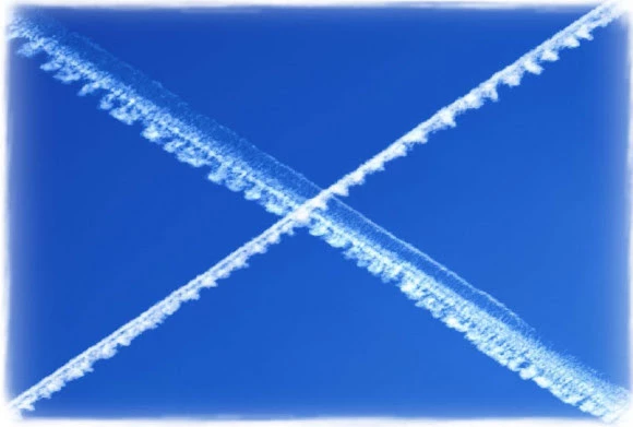 Scotland flag in sky