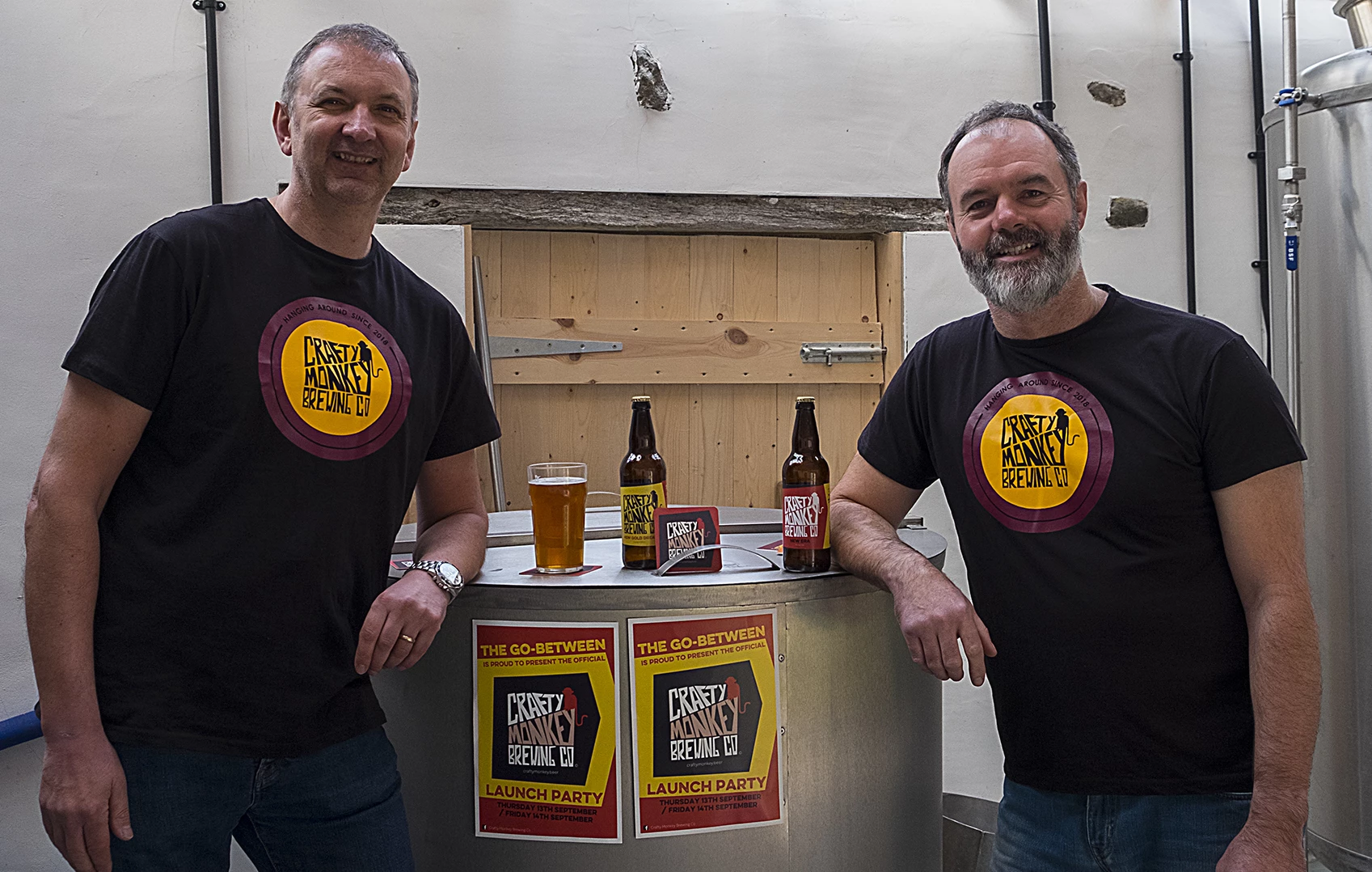 Crafty Monkey founders Gary Olvanhill (left) and Pat Garrett