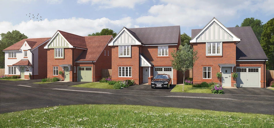 A CGI of the new homes at Garrett Manor