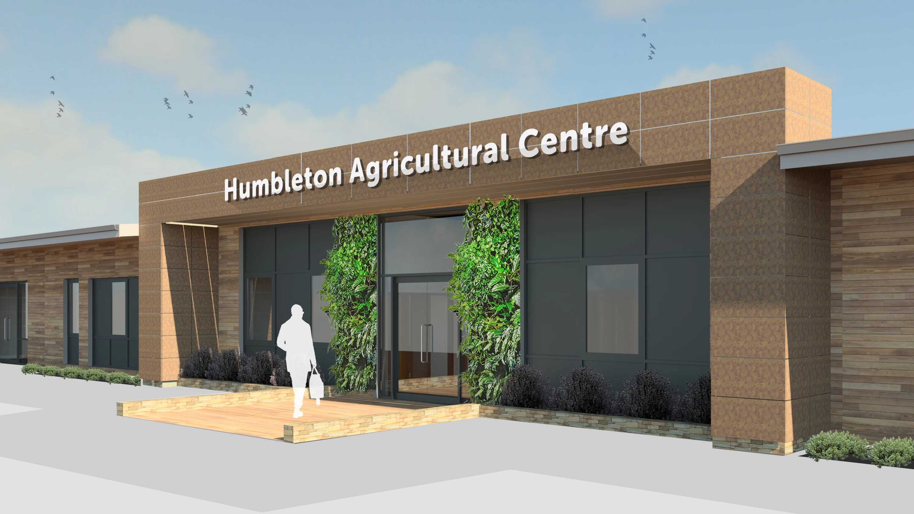 A CGI of the new market's entrance