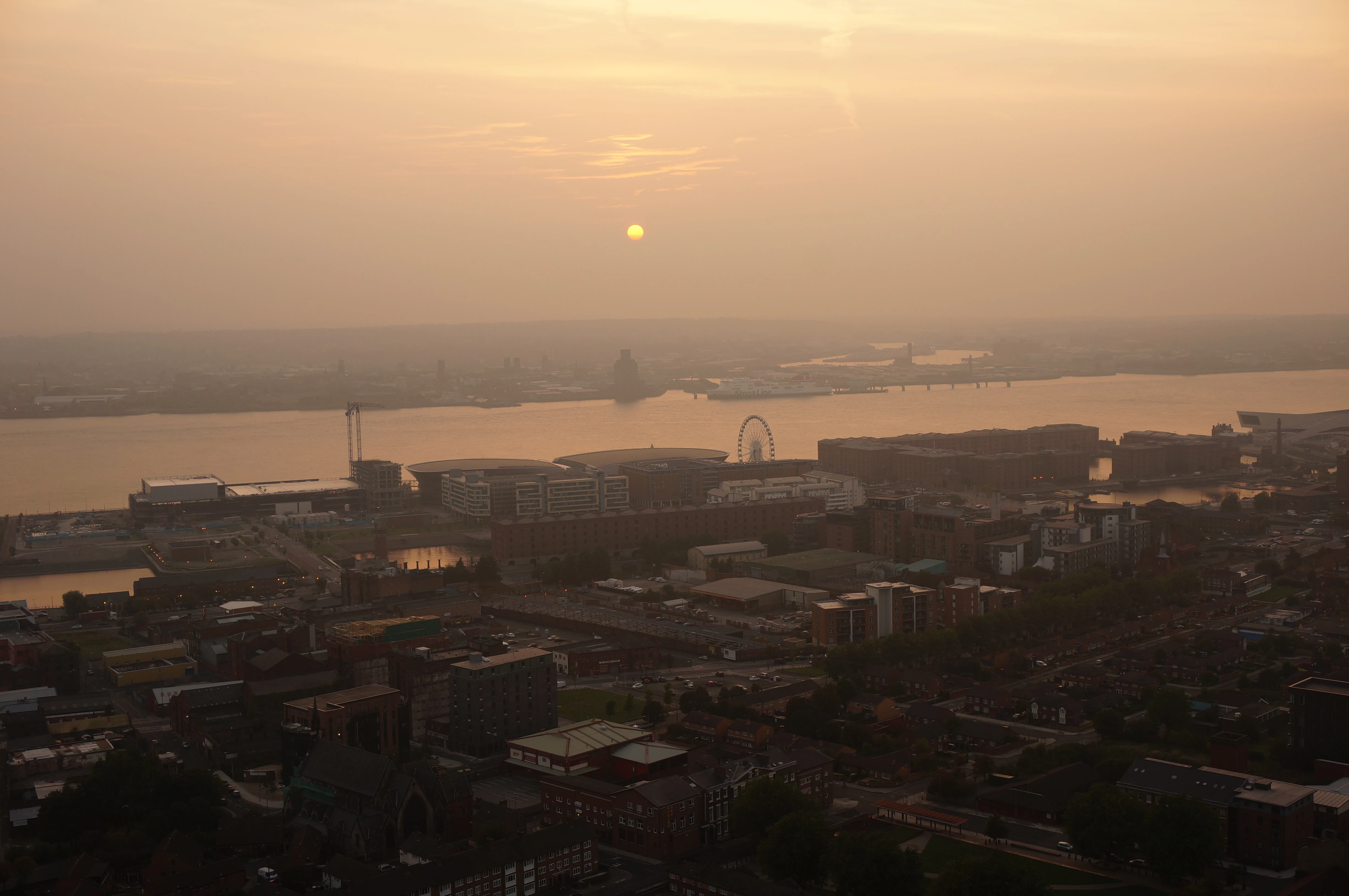 Hazy Liverpool Skyline