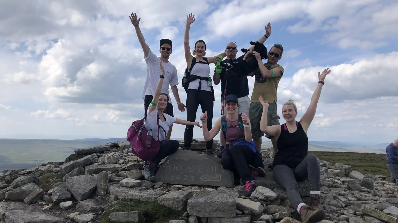 Some of the Clarion team summitting Ingleborough