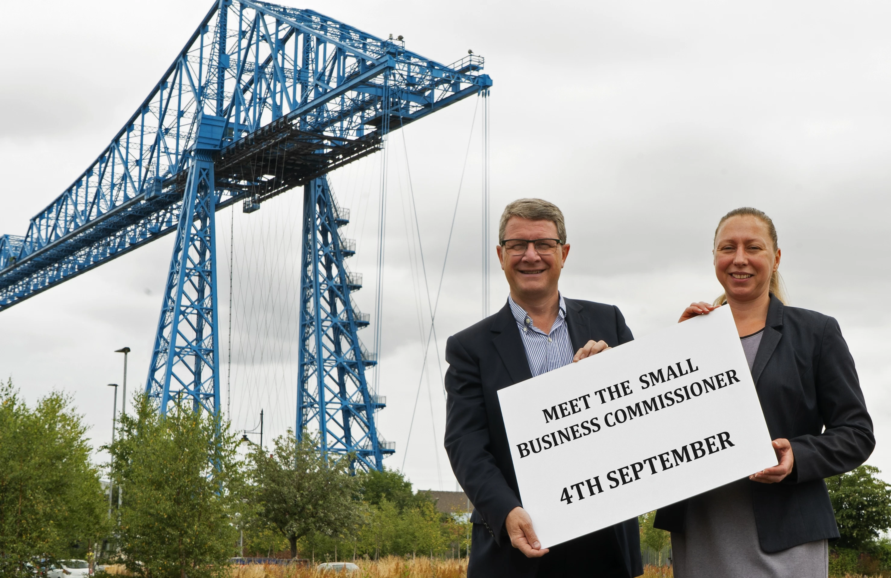 Recognition PR's Graham Robb (left) and Emily Bentley from Tees Valley Business Club